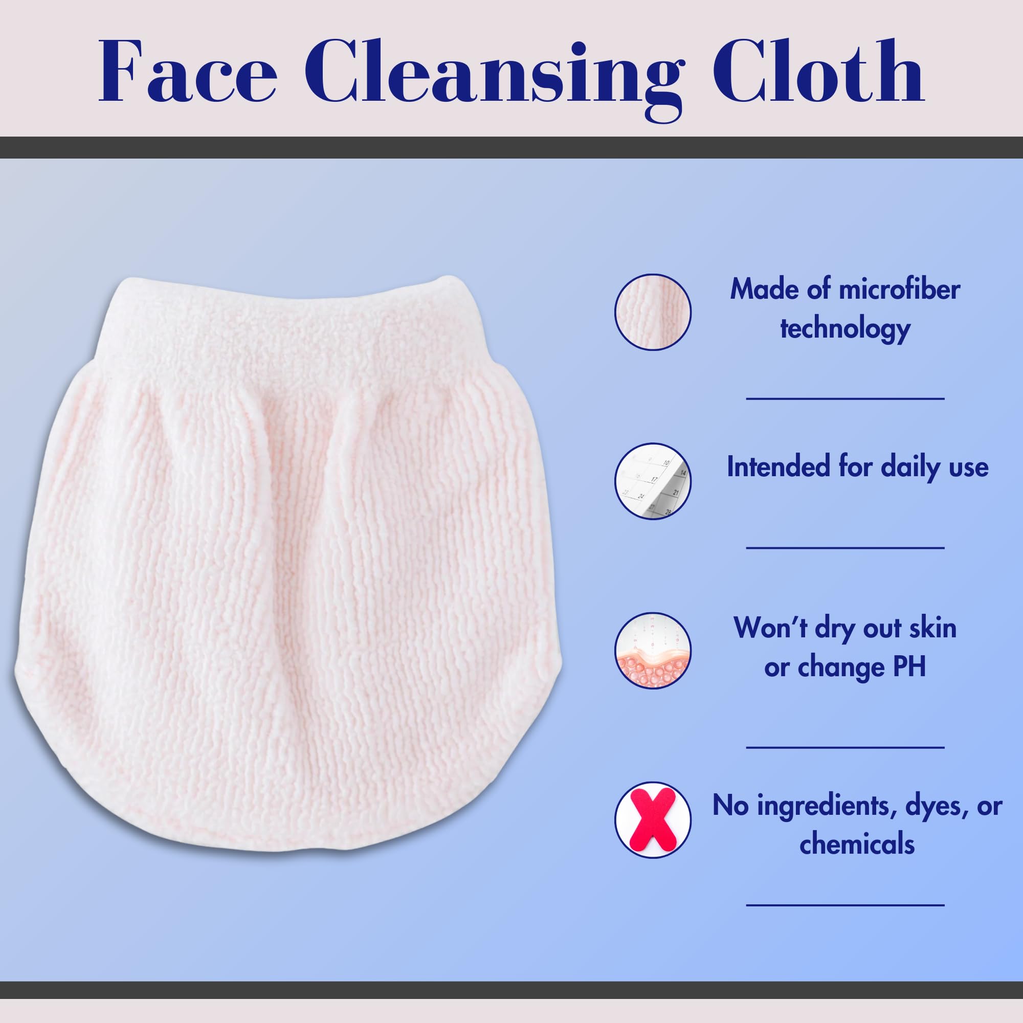 Microdermamitt Reusable Microfiber Makeup Remover & Face Cleaning Cloth Mitt - Wipe Off Makeup With Just Water! - Erases Waterpr
