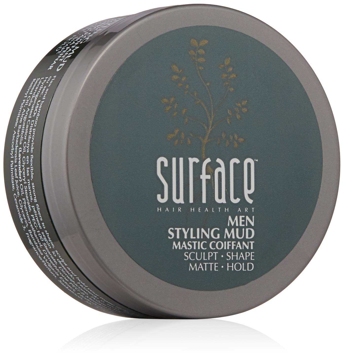 SURFACE Hair Men Styling Mud, Matte Styling To Shape, Sculpt And Hold, 2.25 Oz.