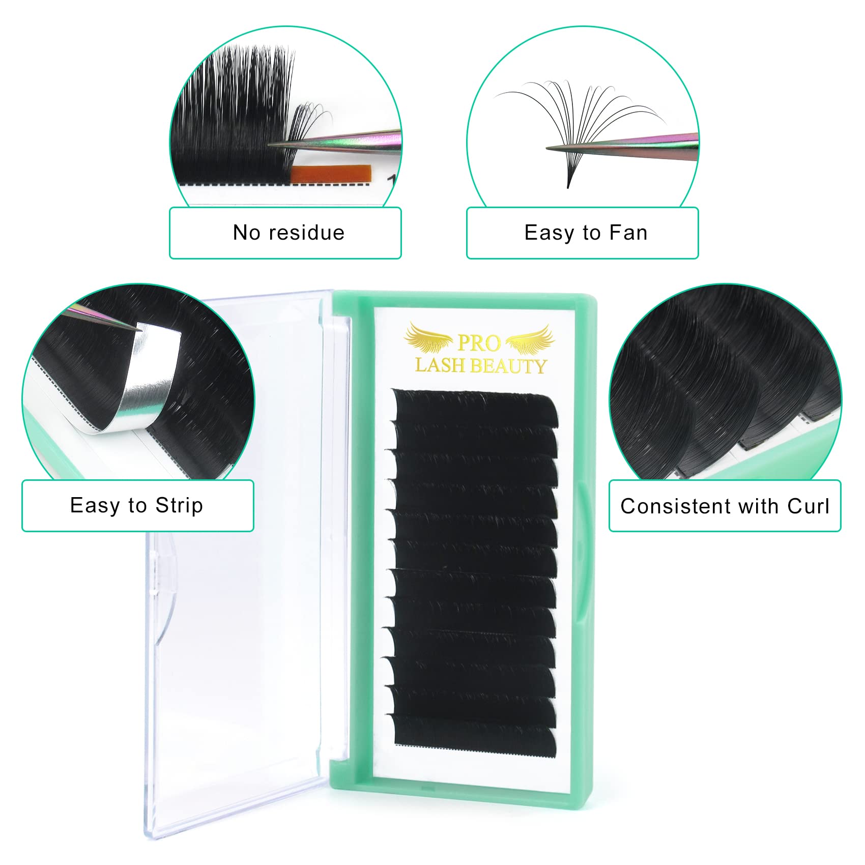 Easy Fan Volume Lashes C-0.05-15-20 Volume Lash Extensions .03 .05 .07 .10 Rapid Blooming Lashes 9 To 20 Mm Mega Volume Lash Ext
