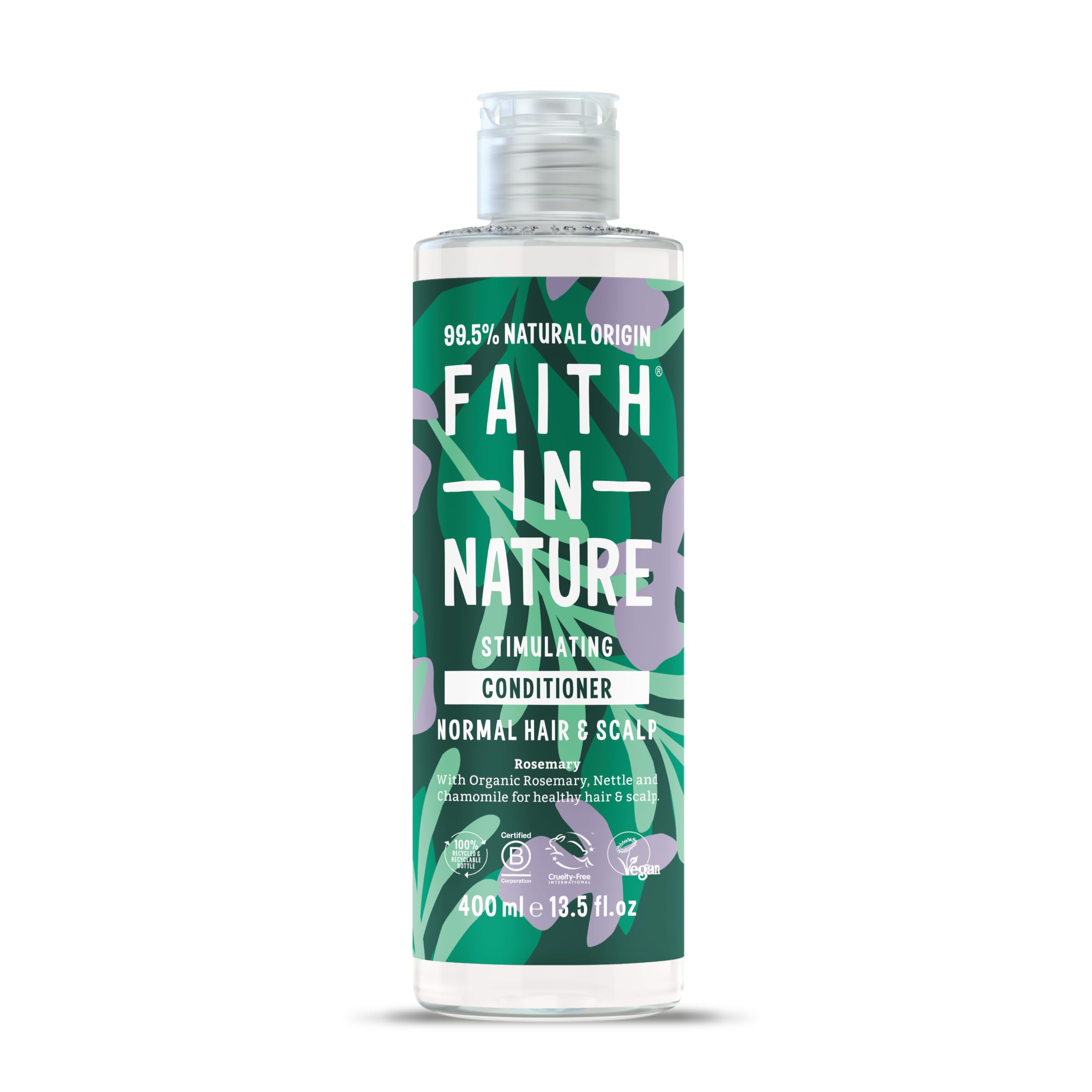 FAITH IN NATURE Natural Conditioner - Vegan & Cruelty Free, No SLS or Parabens - 13.5 fl oz, Rosemary