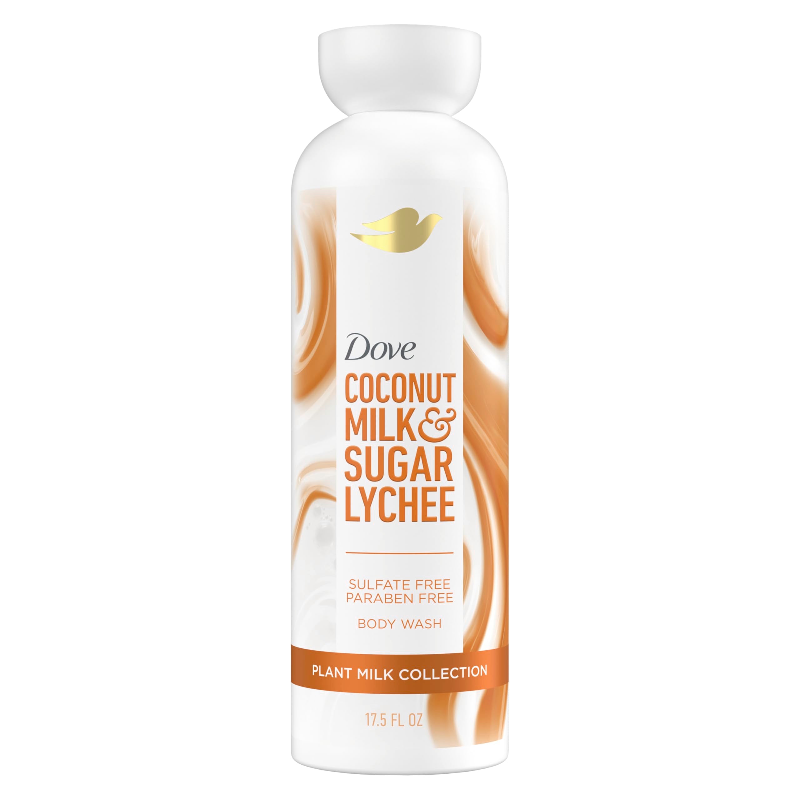 Dove Plant Milk Cleansing Body Wash Coconut & Lychee for Moisturized Skin Gentle Cleanser, No Sulfate Cleansers or Parabens, 98%