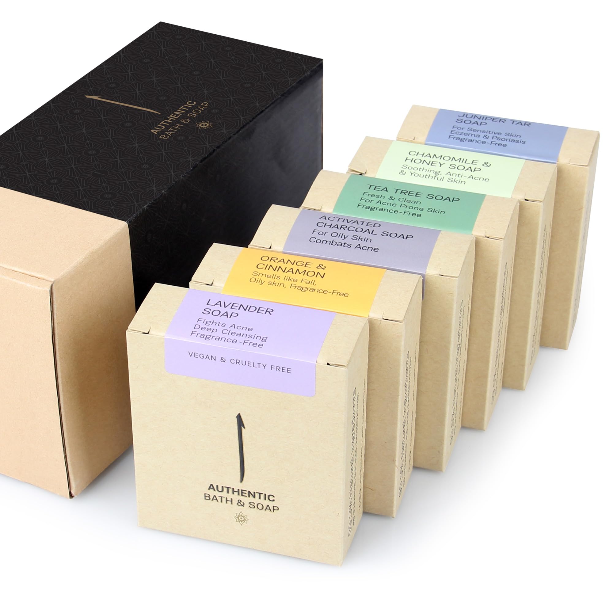 Authentic Bath & Soap - Bar Soap Set For Oily Skin - Natural, Cold Processed, Gentle Cleanser, Oil Control, Fights Odor, For Men
