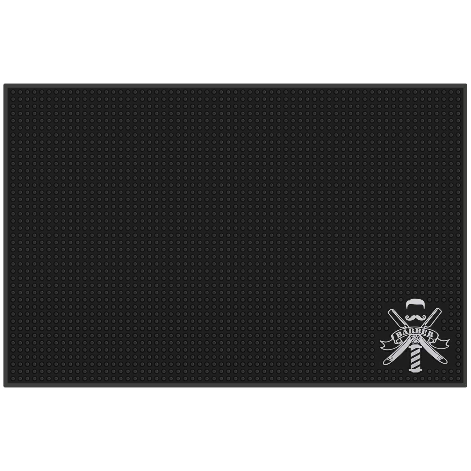 Barber Mat For Clippers, Segbeauty 11.8 X17.5 Inches Anti-Slip Flexible Rubber Barber Mat For Stations Scissors Salon Tools Coun