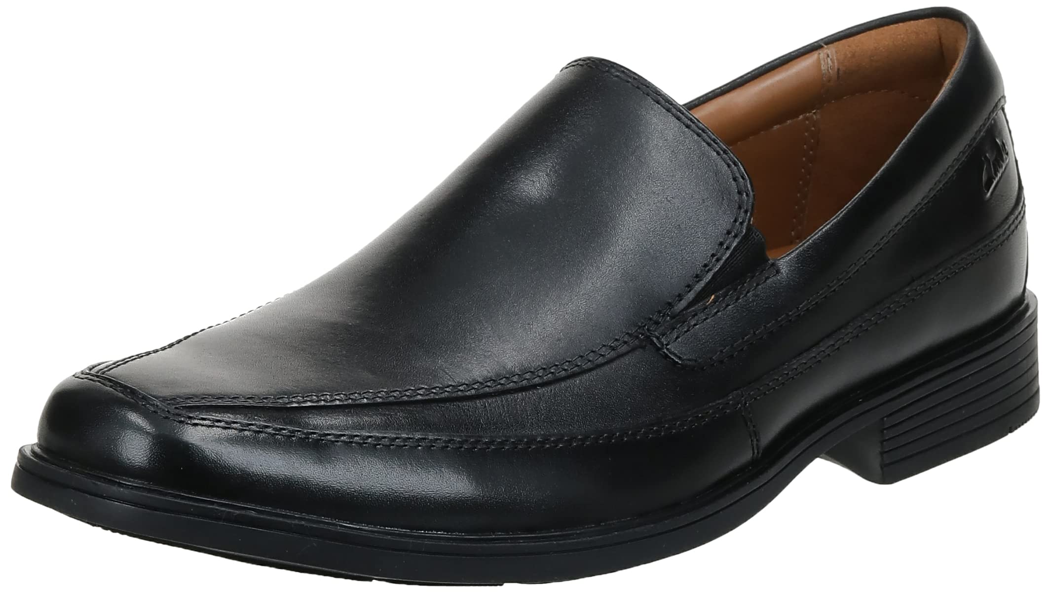 clarks Mens Tilden Free, Black Leather, 8 W