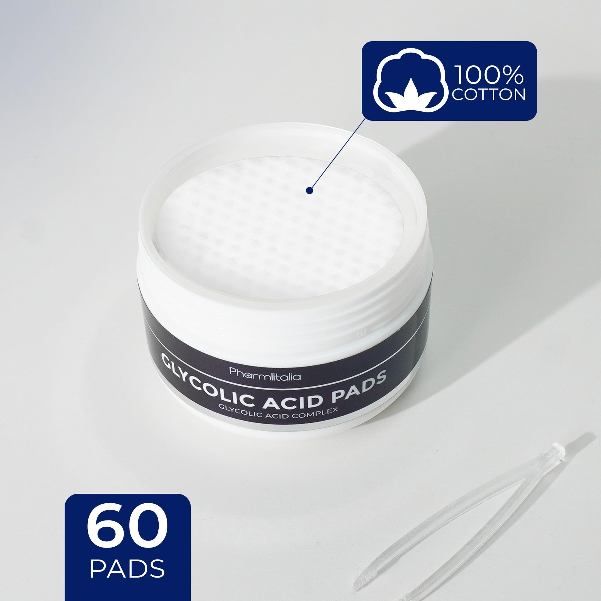 Glycolic Acid Pads For Face - 35% Glycolic Acid Resurfacing Peel Pads For Smoother Skin - Exfoliating Pads For Face And Body - T