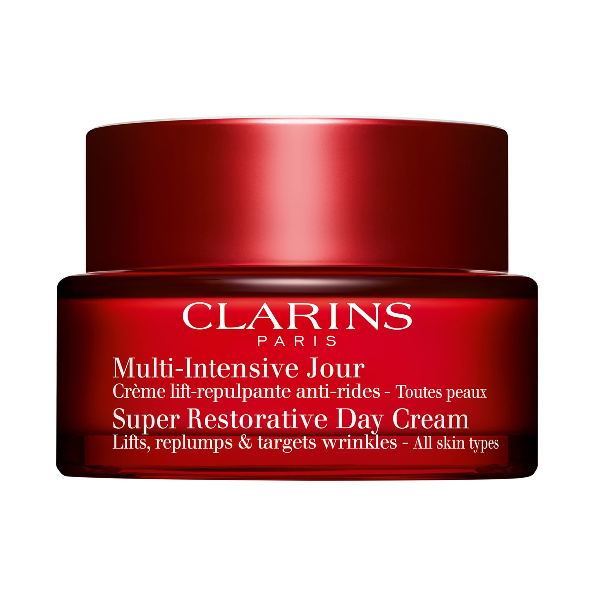 Clarins Super Restorative Day Cream  Anti-Aging Moisturizer For Mature Skin Weakened By Hormonal Changes  Replenishes, Illuminat