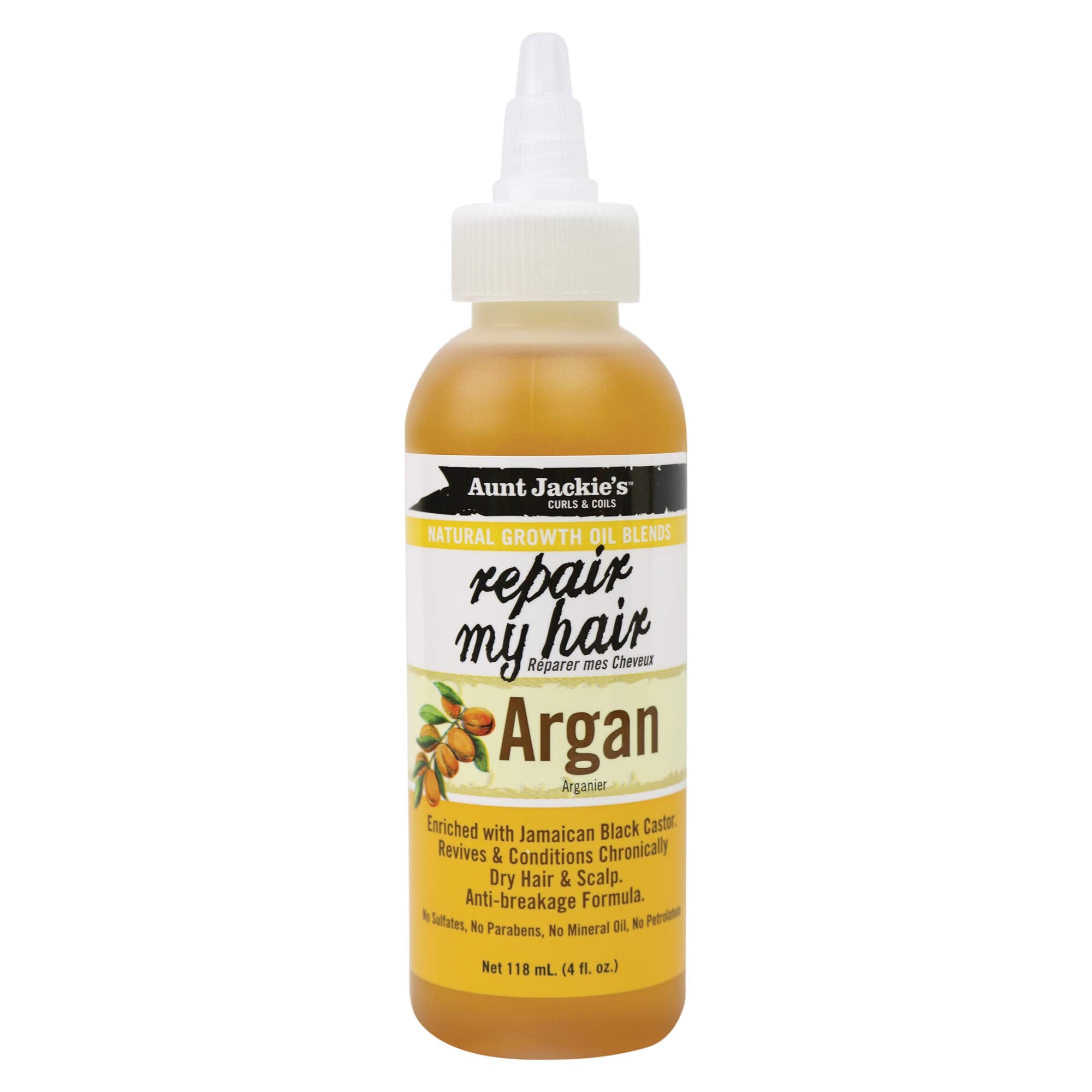 Aunt Jackies Natural Growth Oil Blends Repair My Hair  Argan, Revives and Conditions Chronically Dry Hair and Scalp, AntiBrea