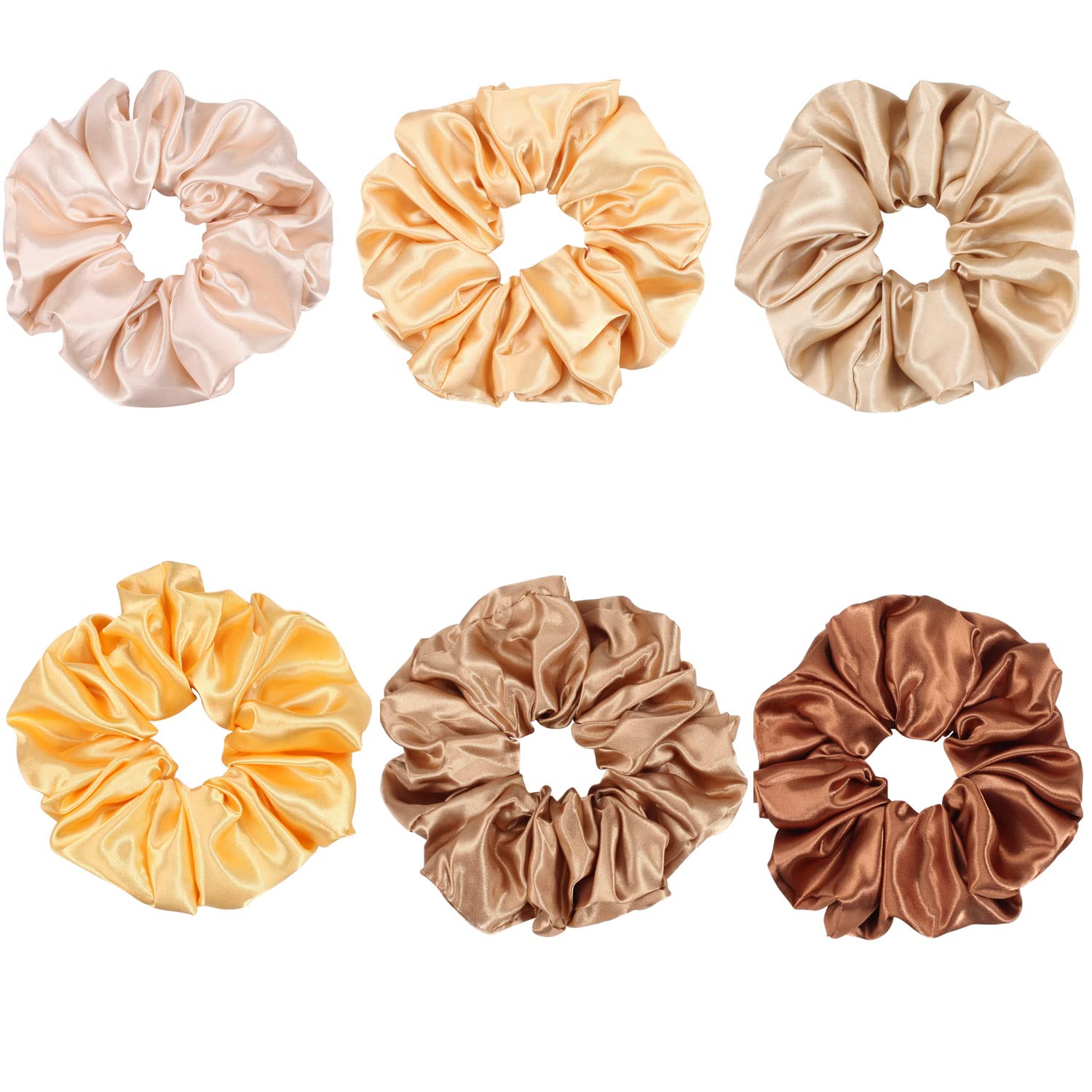 YANRONG 16CM/6.3 Inch Oversize Hair Scrunchies For Women Silk Satin Scrunchy Hair Ties Elastic Ponytail Holder For Lady Fashion