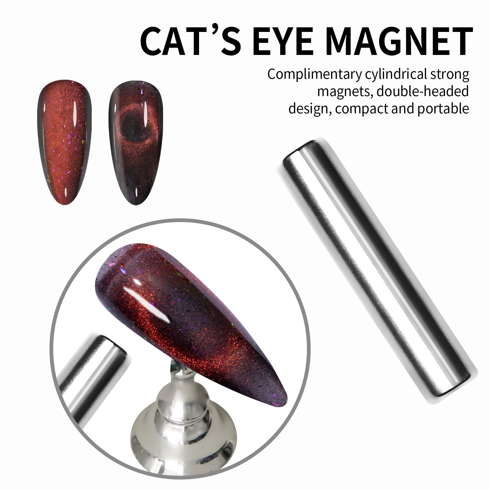 Maychao 15Ml Cat Eye Gel Nail Polish 1Pc Starry Sky Gel Polish With Magnet Soak Off Holographic Magnetic Nail Polish For Nail Ar