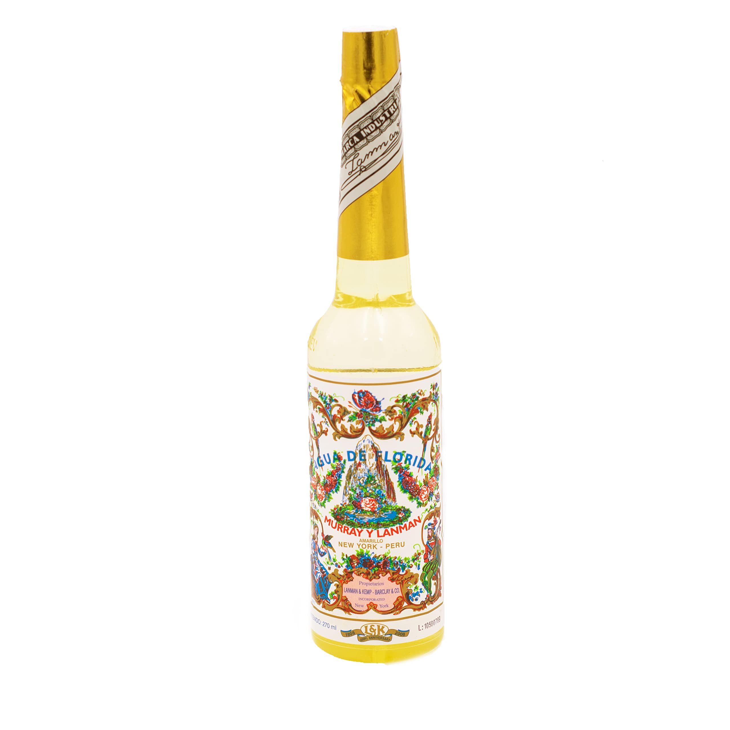 Genuine Peruvian Agua De Florida 270 Ml - Shamanic Cleansing Spirit Water By Lanman & Kemp-Barclay - Peru