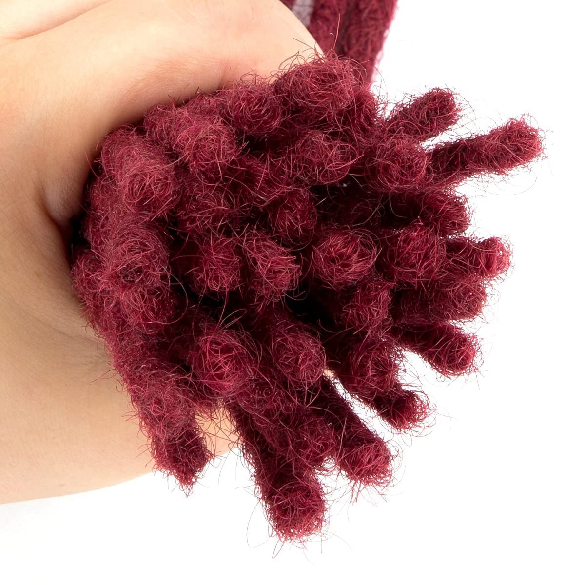 Teresa Small 0.4Cm And Medium 0.8Cm 100% Human Hair Dreadlock Extensions For Men/Women/Kids 0.4Cm Width Full Hand-Made Permanent