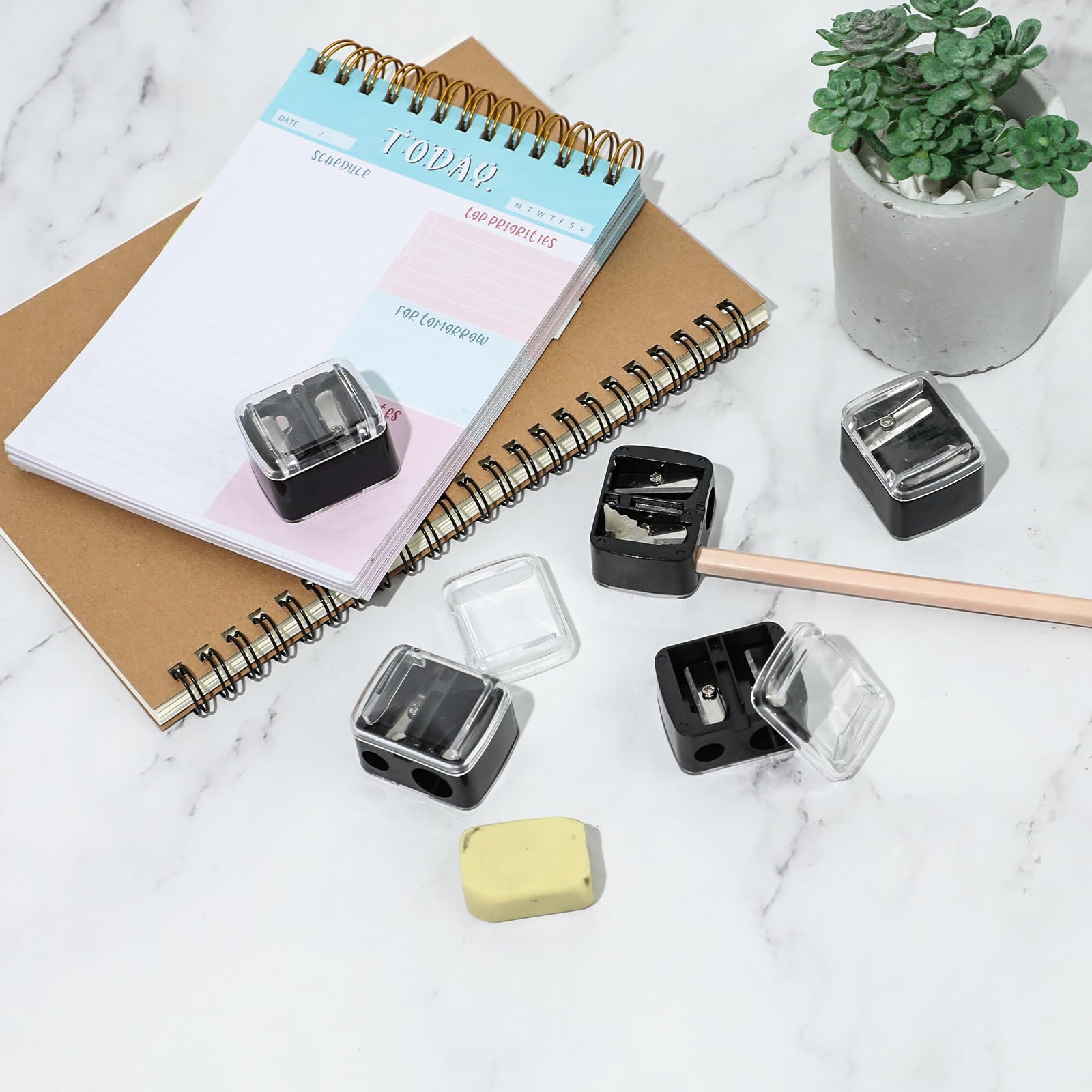 5 Pcs Cosmetic Pencil Sharpener, Eyeliner Sharpener Makeup Sharpener Small Lip Pencil Sharpener Manual Cosmetic Pencil Sharpener