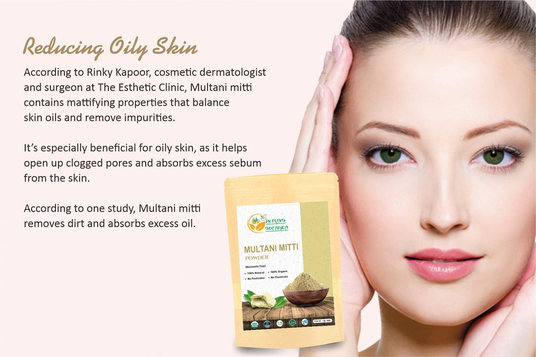 Multani Mitti Earth Clay Bentonite Clay 100% Organic Clay Mask Face Mask Skin Care Indian Healing Kaolin Clay Indian Deep Pure G