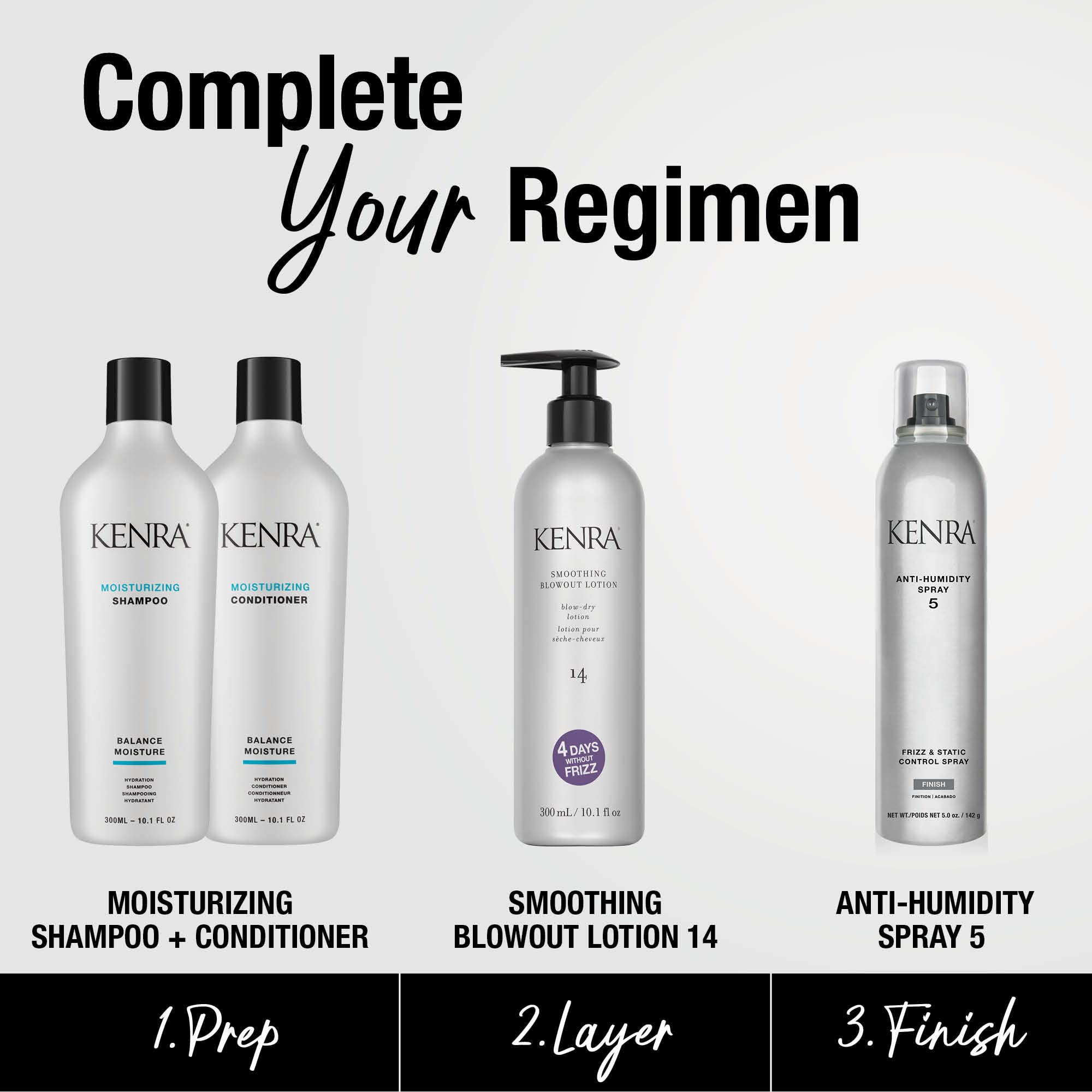 Kenra Anti-Humidity Spray 5 | Frizz & Static Control Spray |72-Hour Humidity Resistance & Protection | Lightweight, Low Hold For