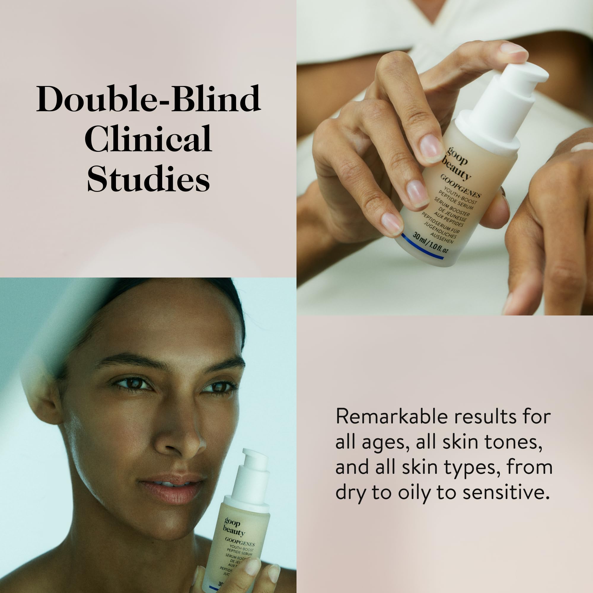 Goop Beauty Peptide Serum | Face Serum To Reduce Fine Lines & Wrinkles | Peptides, Ceramides, & Niacinamide | Anti Aging Serum T