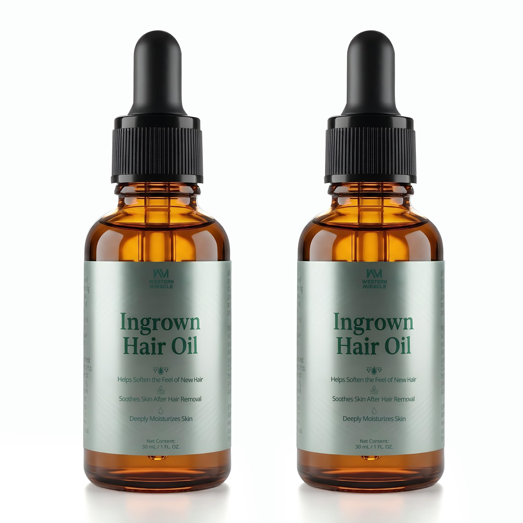 Ingrown Hair Treatment Oil for Women & Men, Soothes Razor Bumps 2oz(60ml)