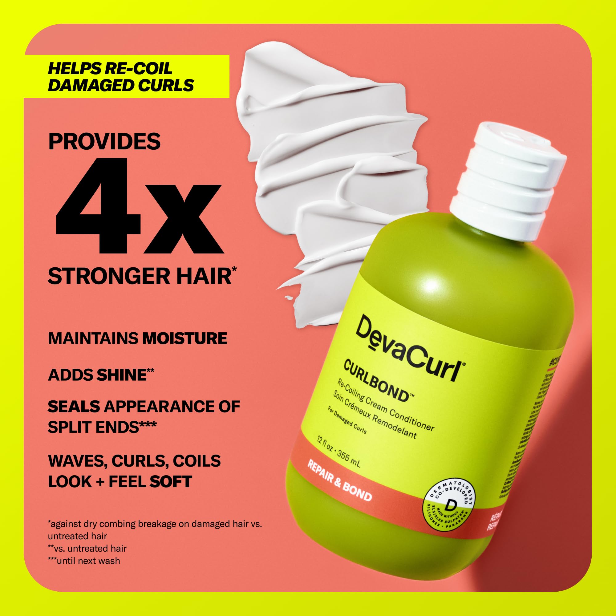 Devacurl Curlbonda Re-Coiling Cream Conditioner, Cozy Getaway, 12 Fl Oz