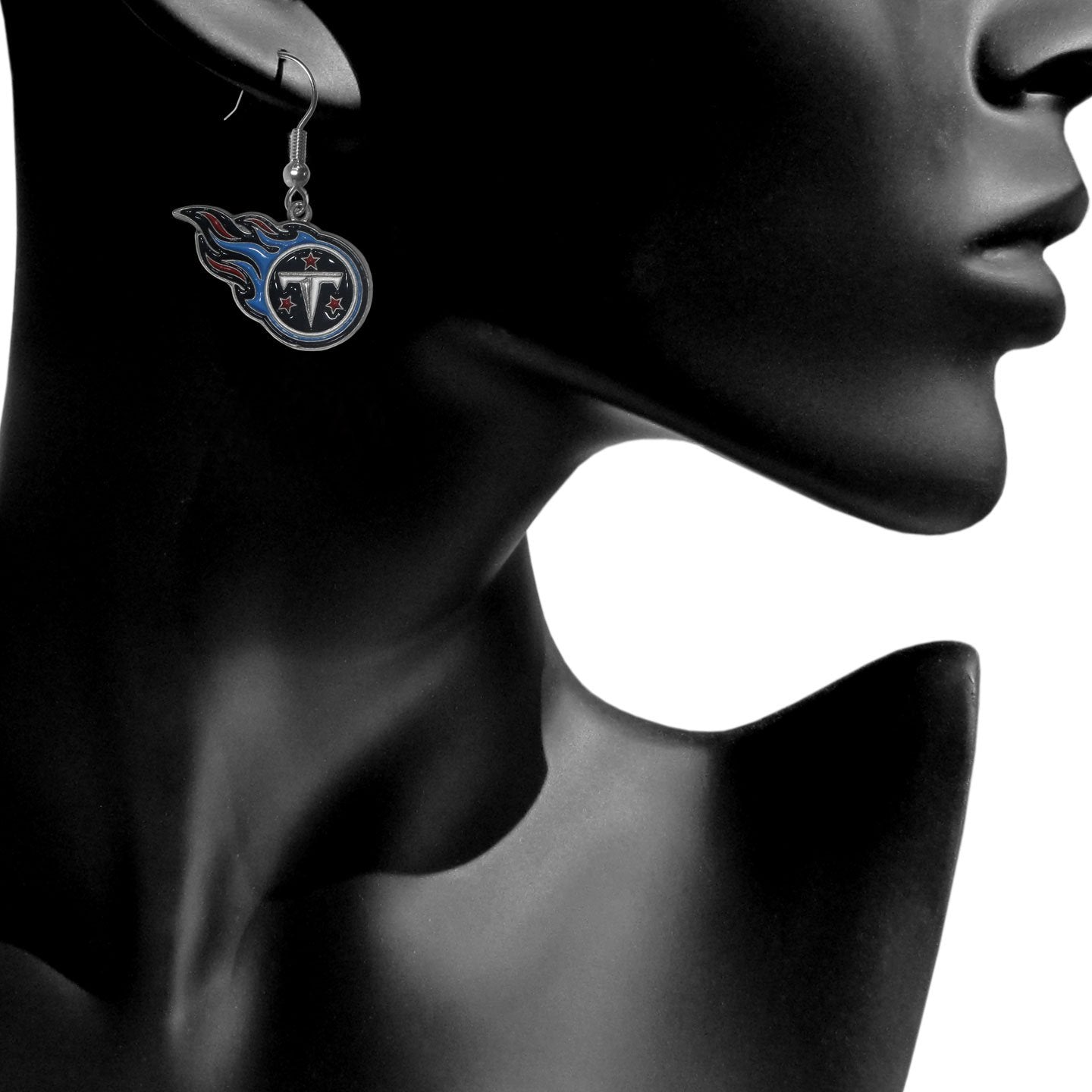 NFL Siskiyou Sports Womens Tennesee Titans Dangle Earrings One Size Team Color