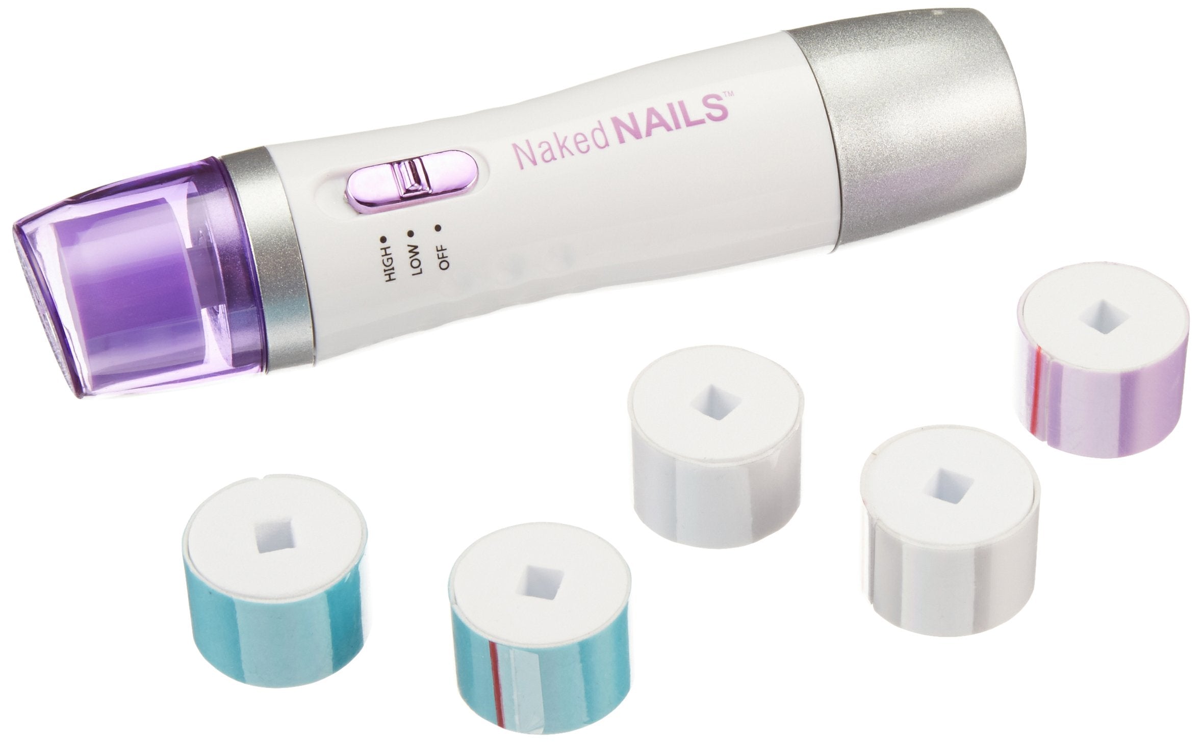 Finishing Touch Naked Nails Electronic Nail Care System, File/Buff and Shine Effortlessly