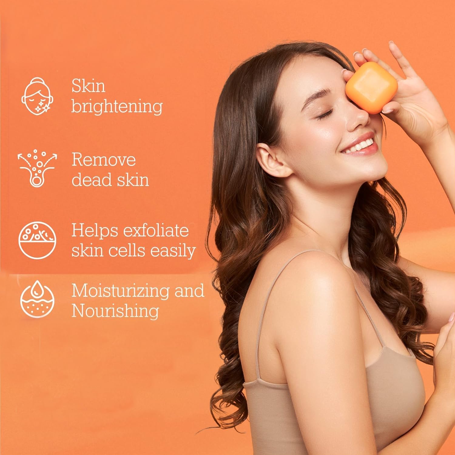 Koji White Kojic Acid & Papaya Skin Brightening Soap, Exfoliating Facial Bar, Radiant Skin, Rejuvenates, Moisturizer, Even Tone