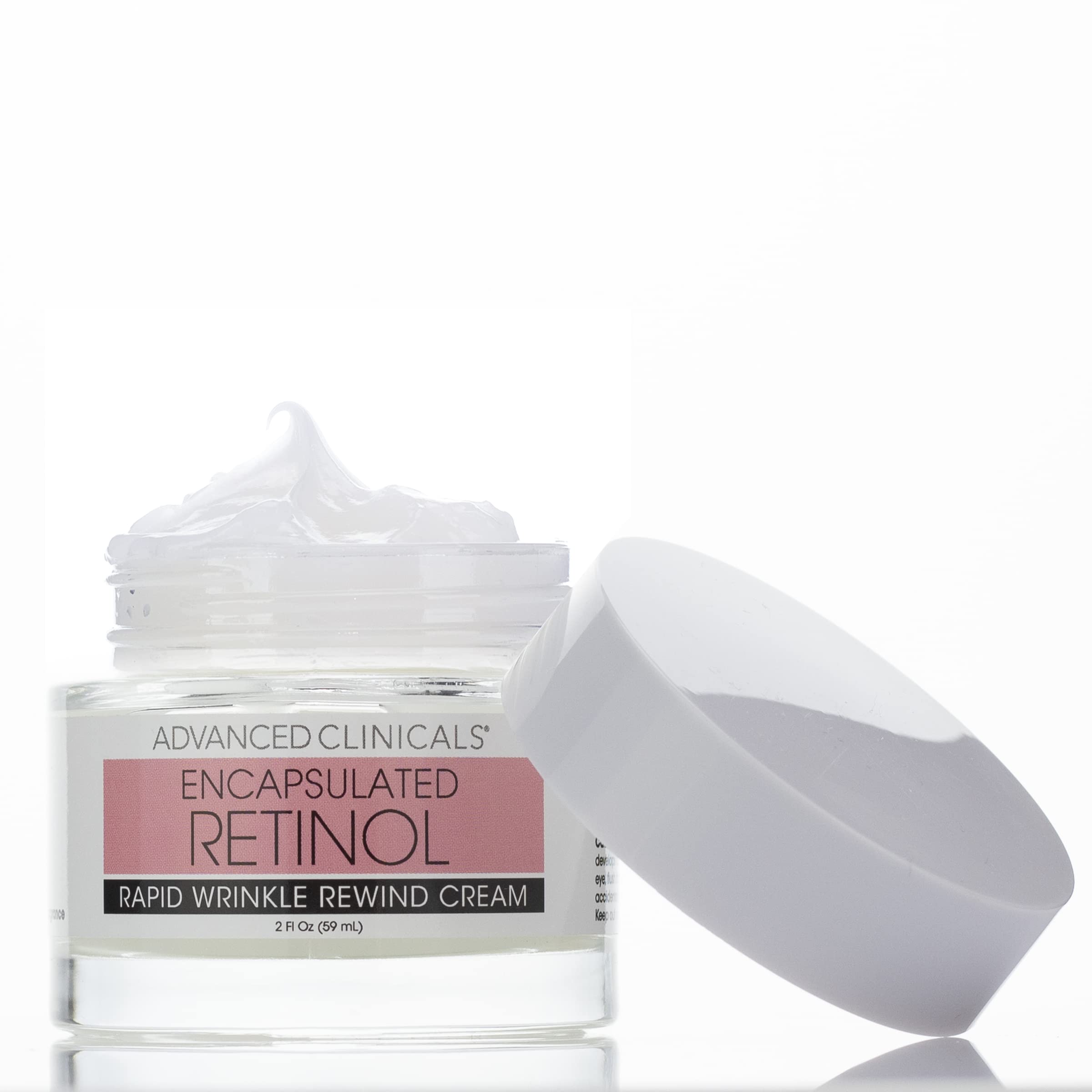 Advanced Clinicals Retinol Face Cream Moisturizer, 2 Fl Oz, Fragrance Free, Anti-Aging, Diminishes Wrinkles & Age Spots