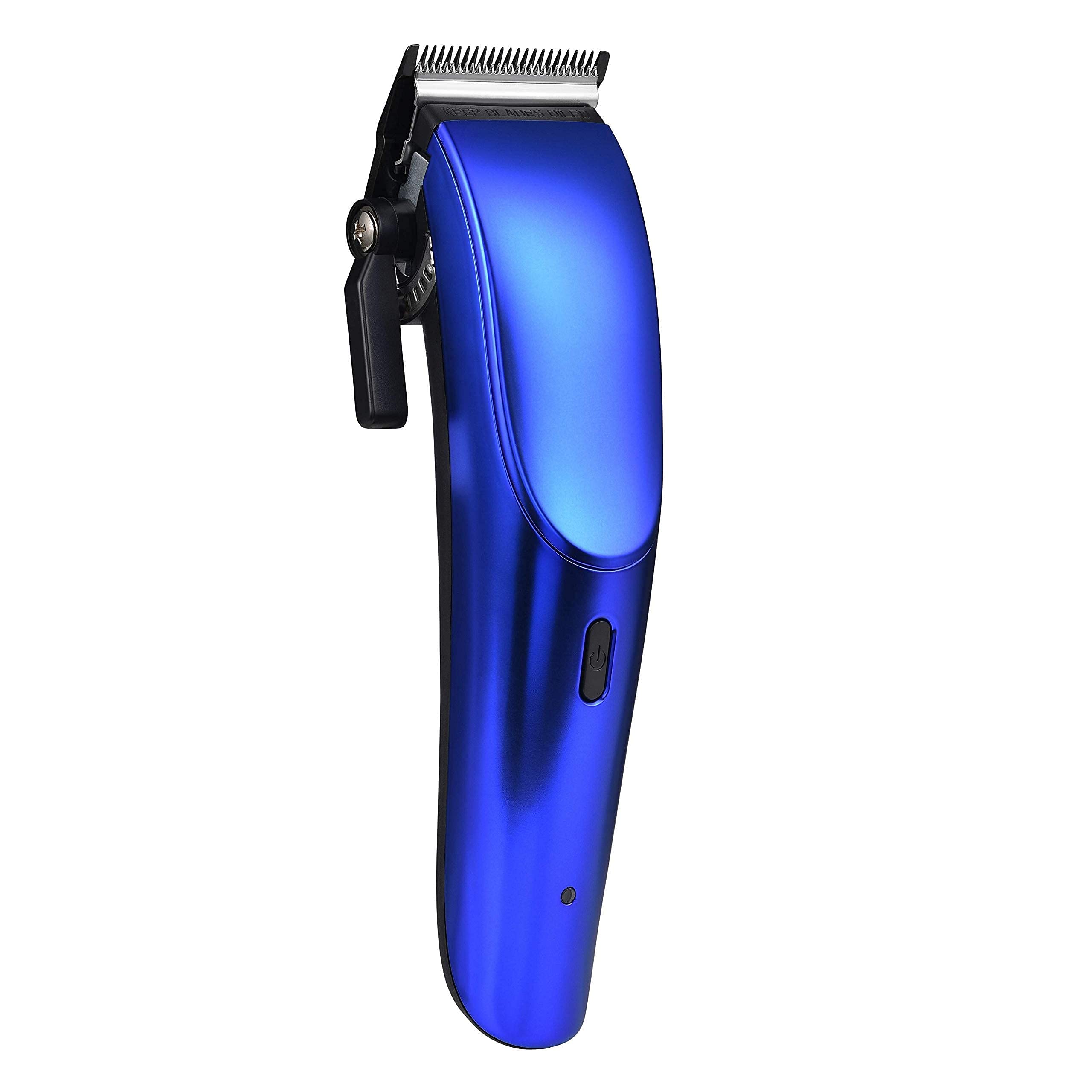 Stylecraft Ergo Professional Microchipped Magnetic Clipper With 5 Guards, Charging Stand, And 3 Customizable Colored Lids (Black