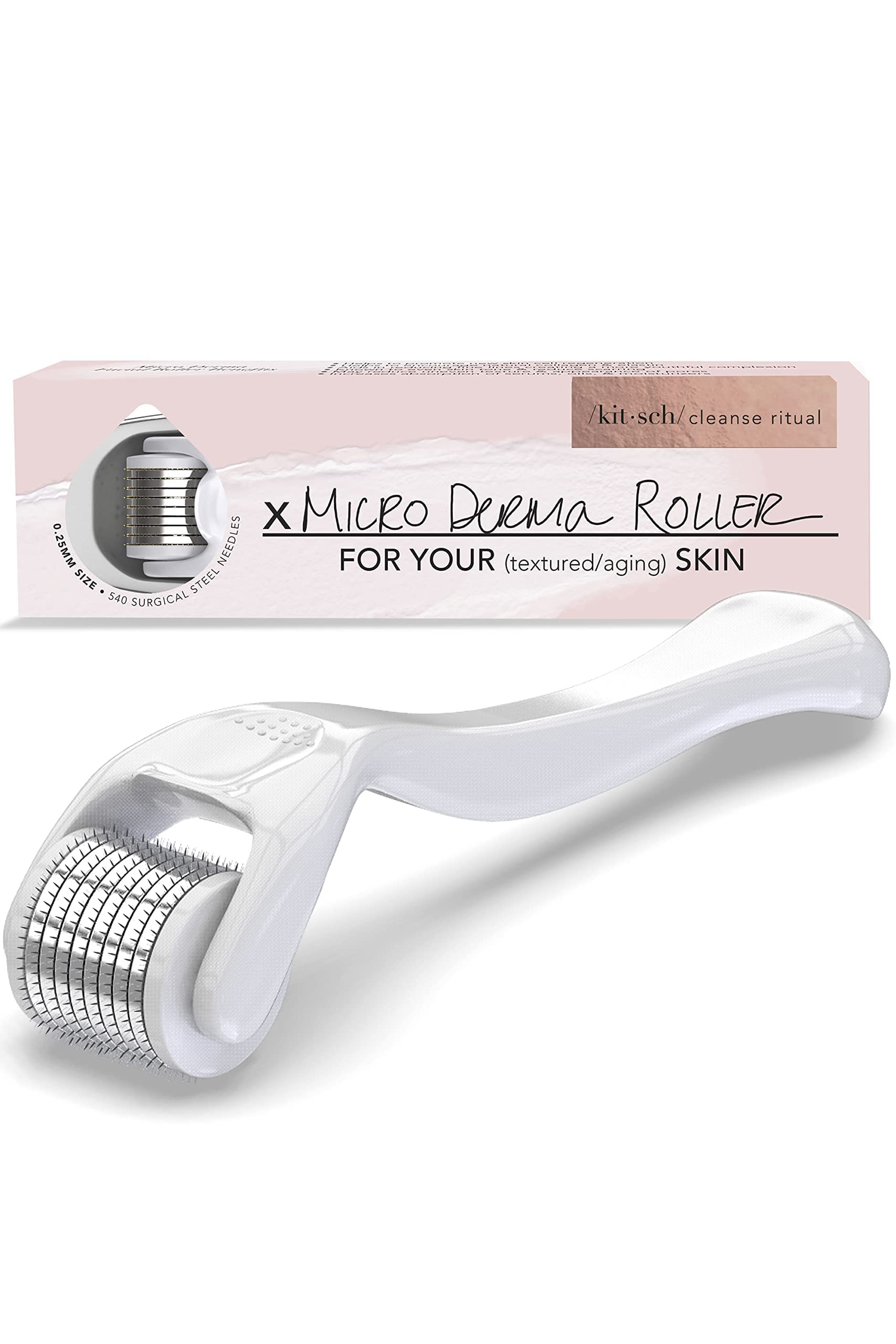 Kitsch Derma Roller For Face  Face Roller Skin Care Tools & Microdermabrasion Tool  Derma Roller  Facial Roller  Micro Roller 0.
