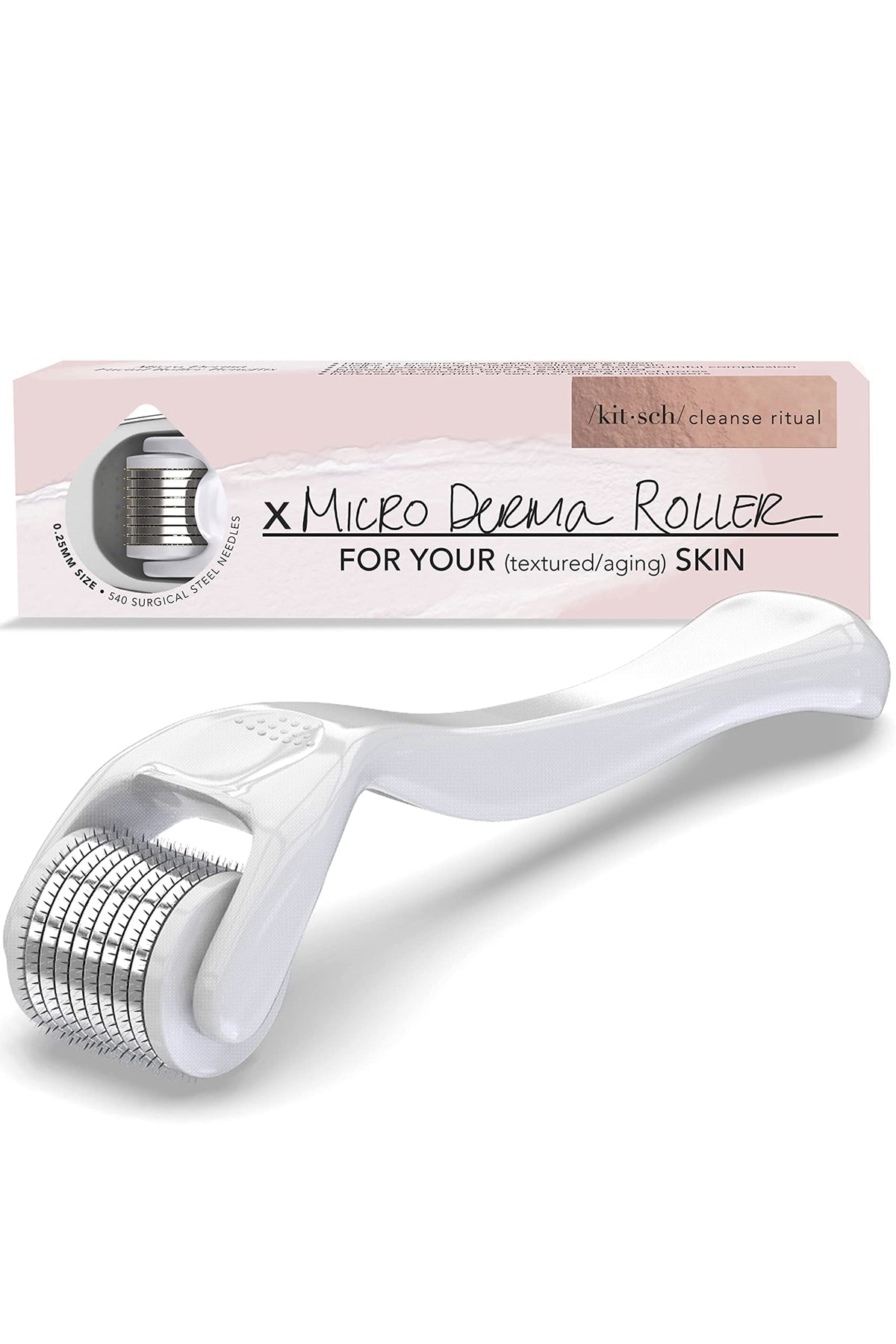 Kitsch Derma Roller For Face  Face Roller Skin Care Tools & Microdermabrasion Tool  Derma Roller  Facial Roller  Micro Roller 0.