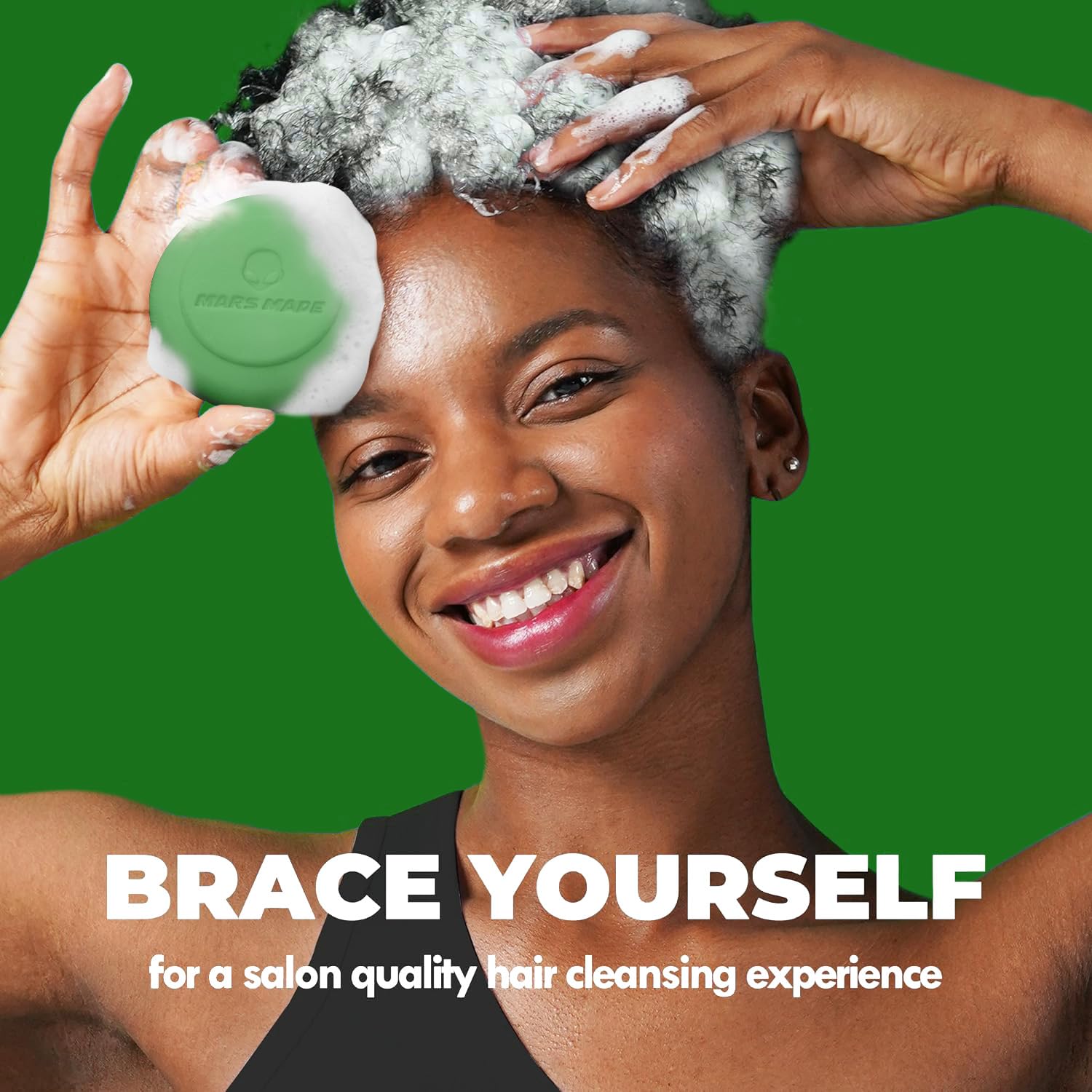 Mars Made Tea Tree Shampoo Bar 2.0 - Hydrating & Moisturizing Natural Hair Soap Bar Shampoo For Excess Oil Build-Up & Scalp Nour