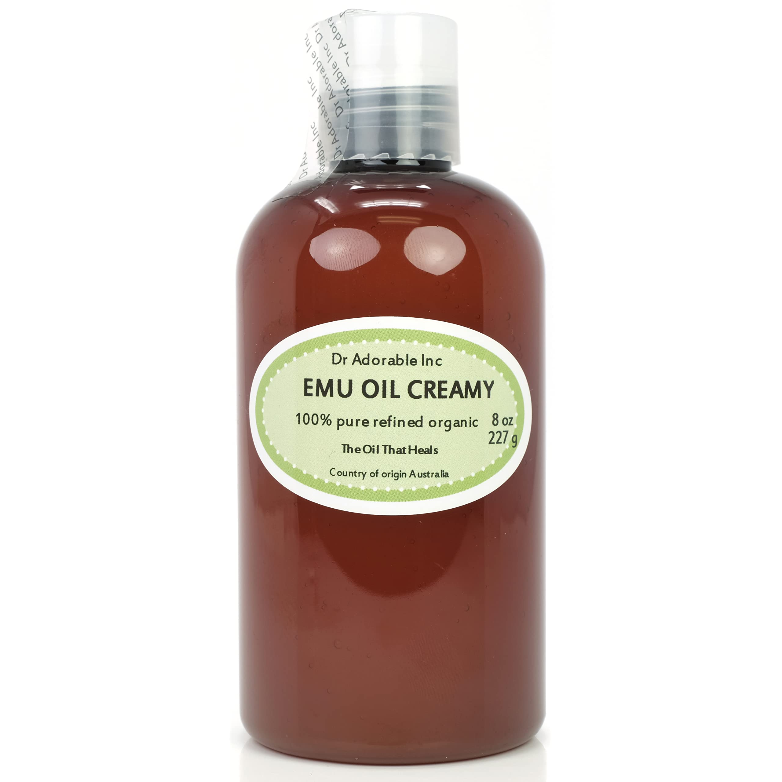Dr Adorable - 8 oz - Creamy Emu Oil - 100% Pure Natural Organic