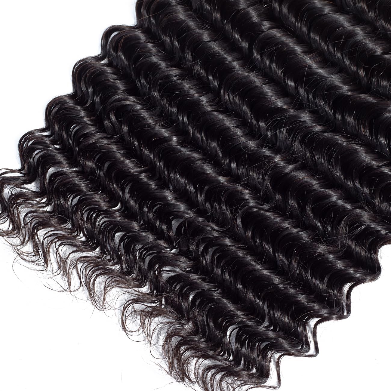 Deep Wave Bundles Human Hair Bundles 12 Inch Hair Bundles 12A Unprocessed Brazilian Virgin Human Hair Bundles Double Weft Deep C