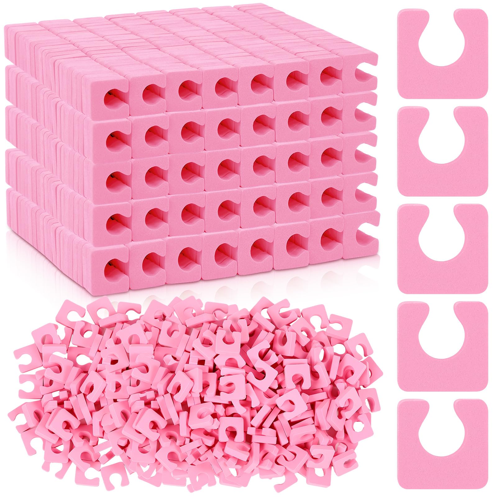 Mumufy 1000 Pcs Individual Toe Separators Bulk Soft Foam Comfortable Pedicure Toe Separators Dividers for Women Men Art Manicure