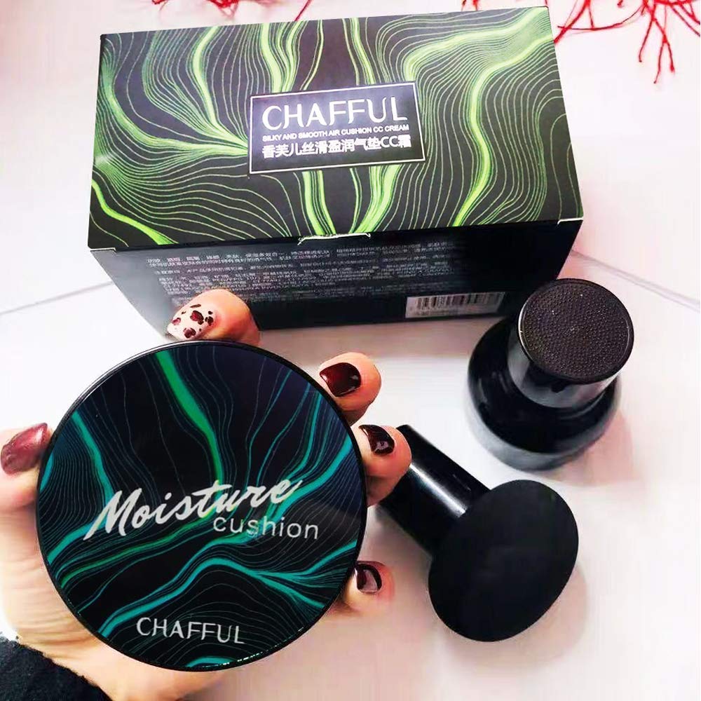 Angelie Air Cushion Bb Cream, Moisturizing Concealer, Bright Makeup Base Long Lasting With Mushroom Makeup Sponge