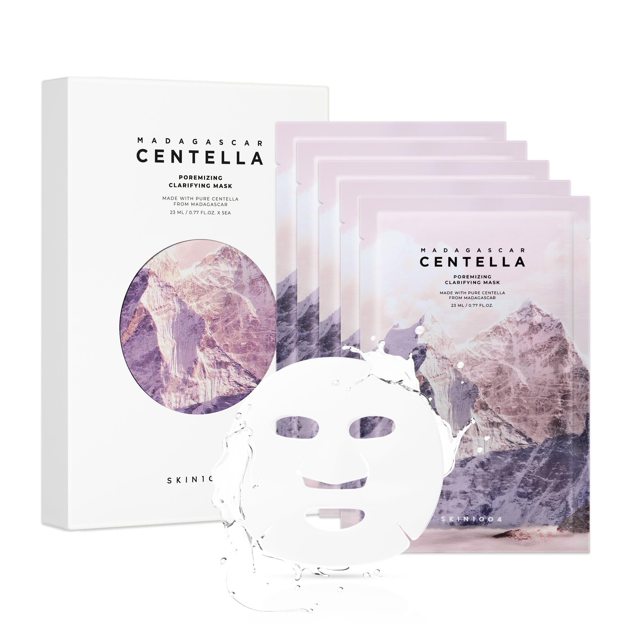SKIN1004 Poremizing Clarifying Mask, Face Mask Skincare for Pore Elasticity, Pore Minimizer for face, Gentle Exfoliating Sheet M