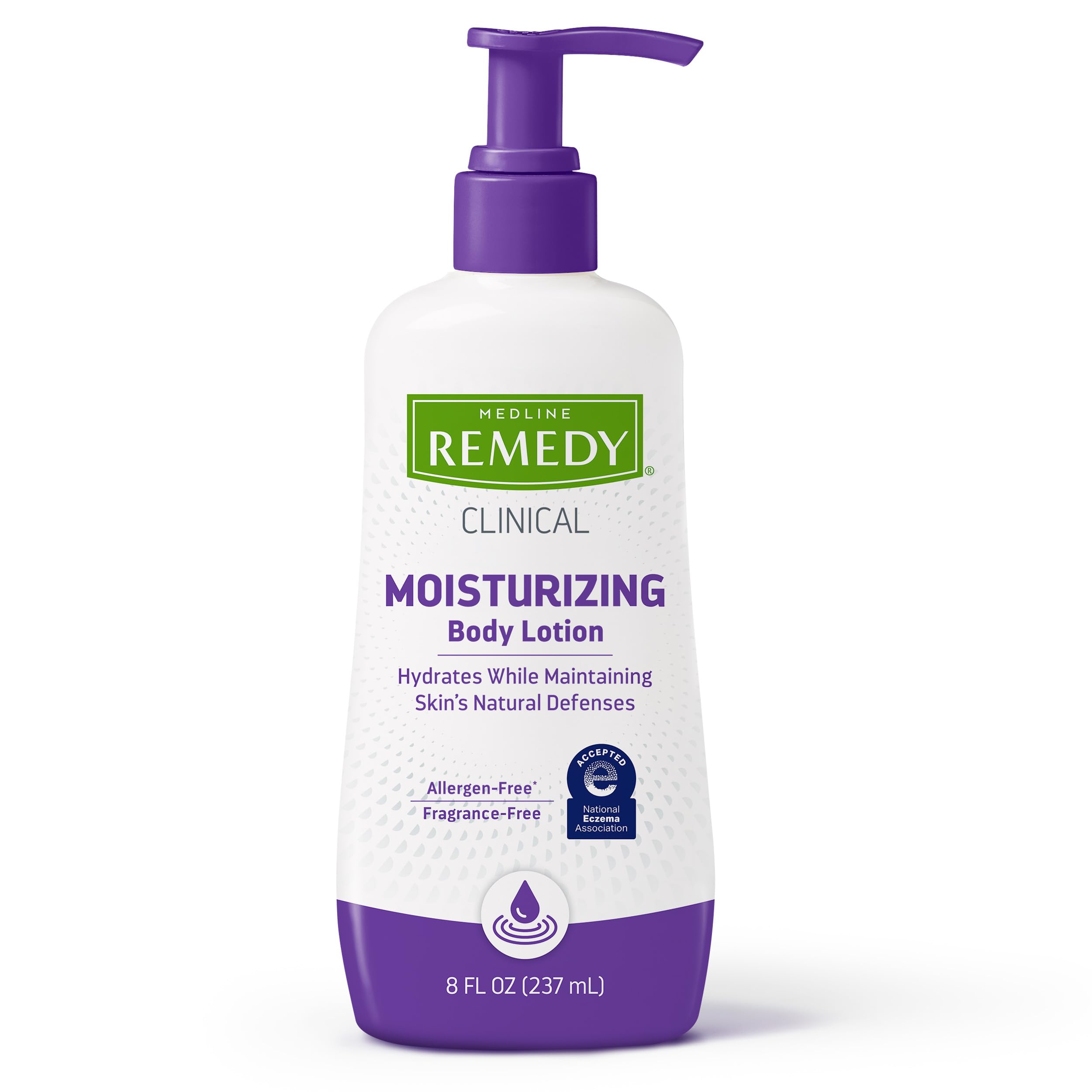 Medline Remedy Clinical Skin Cream Moisturizer, Fragrance-Free (8 fl oz), Nourishing for Dry Skin, Paraben and Sulfate-Free Loti