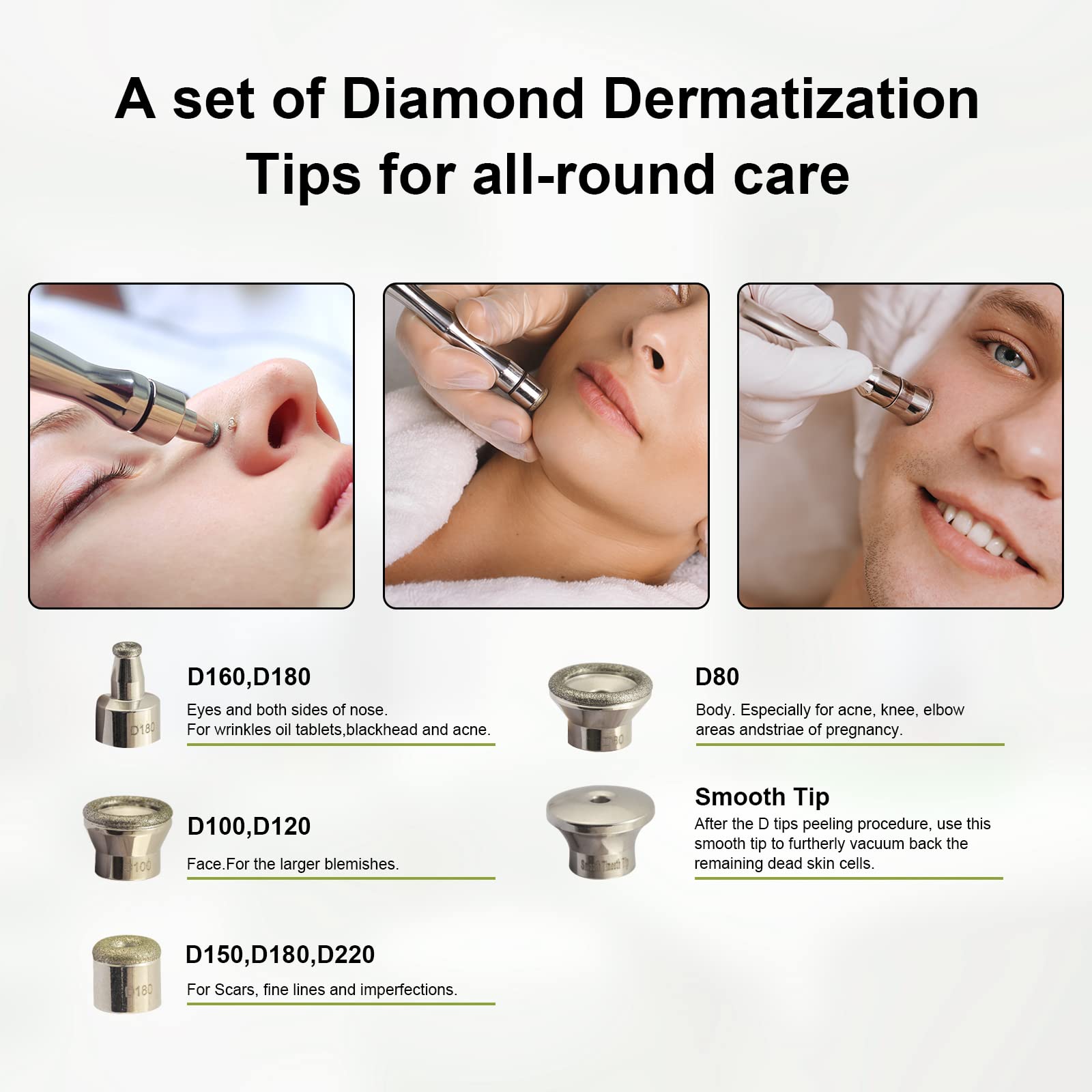 Elitzia 3 In 1 Dermabrasion Microdermabrasion Scrubber Facial Skin Rejuvenation Device ETSRNF903