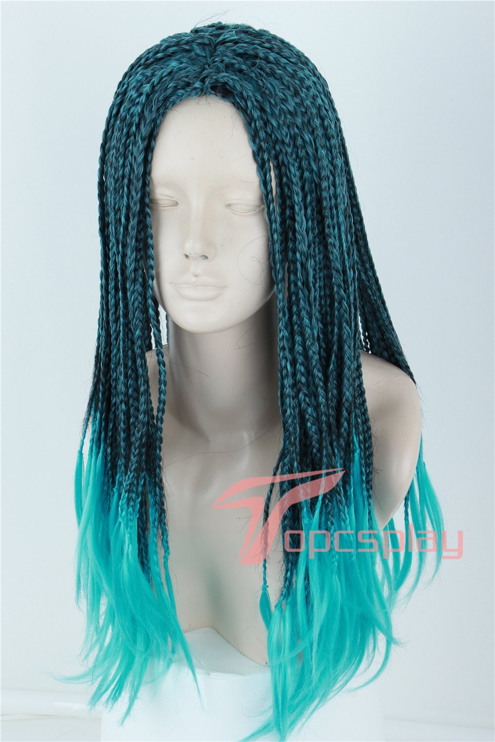 Topcosplay Child Kids Wig Anime Cosplay Wig Halloween Costume Braids Wigs