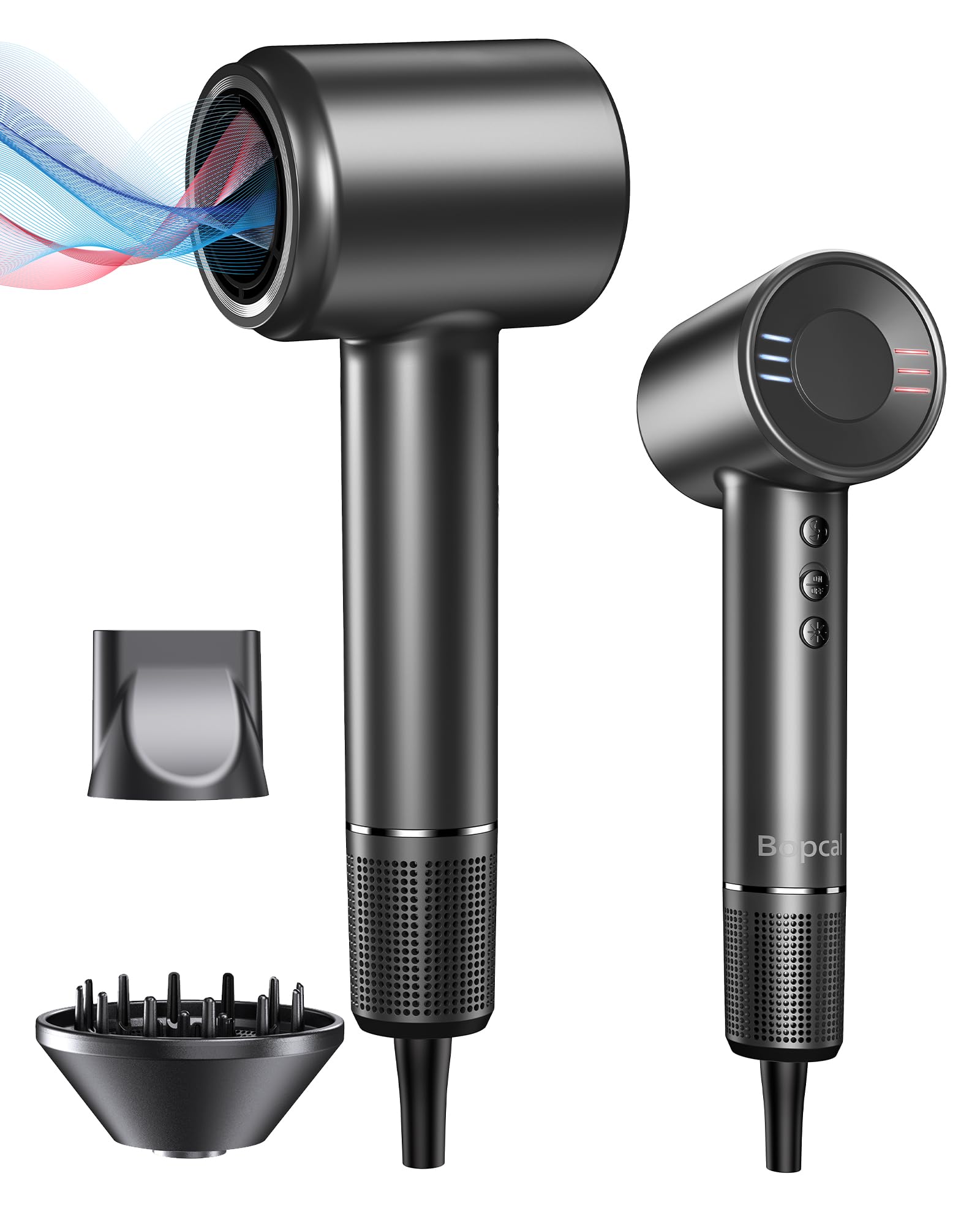 Hair Dryer, 500 Millions Negative Ionic Care Blow Dryer For Fast Drying, Professional 120000Rpm High-Speed Hairdryer Low Noise T