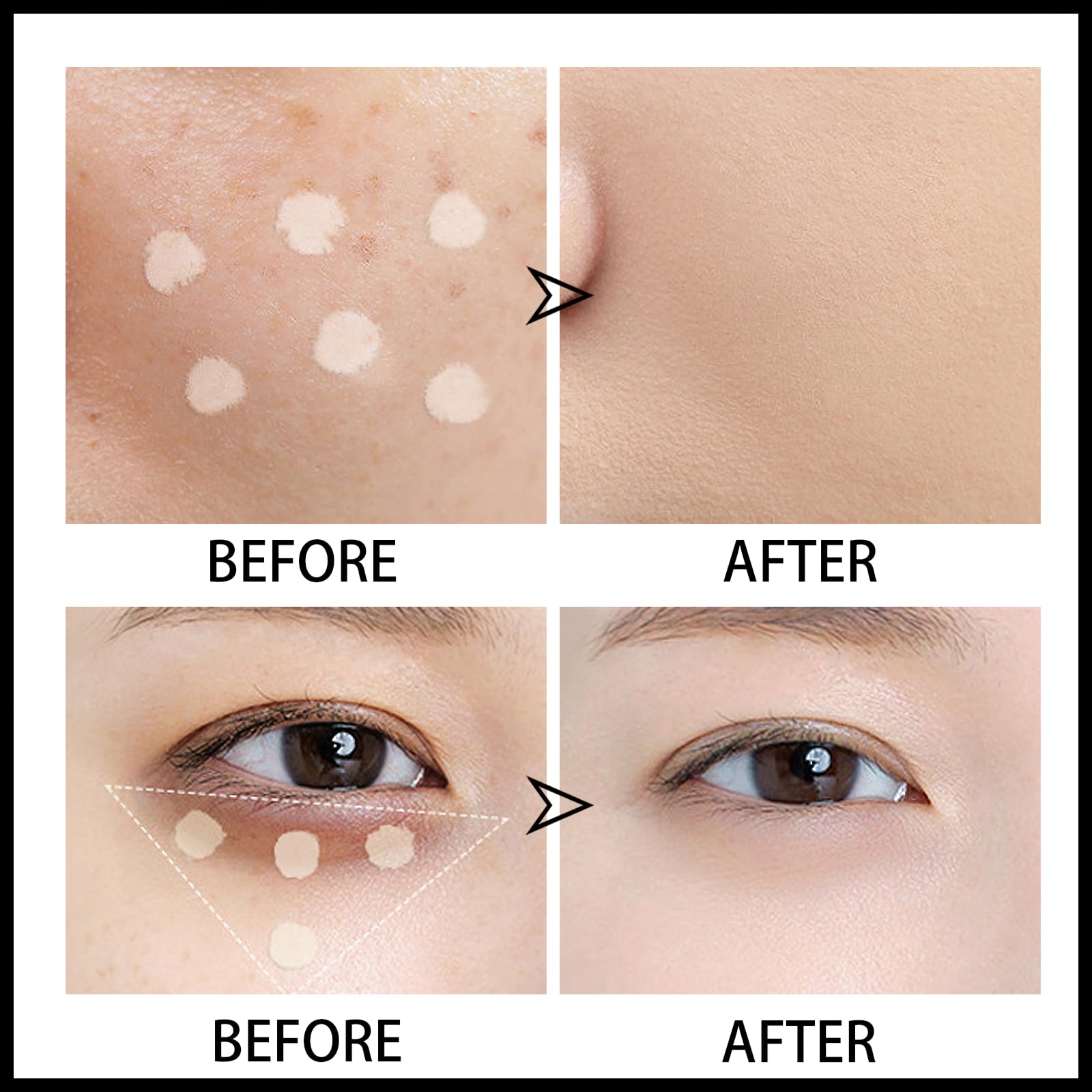 Mielikki Concealer Pencil, Multi-Use Highlighter & Concealer Stick, Waterproof Under Eye Concealer For Dark Circles, Blemishes,