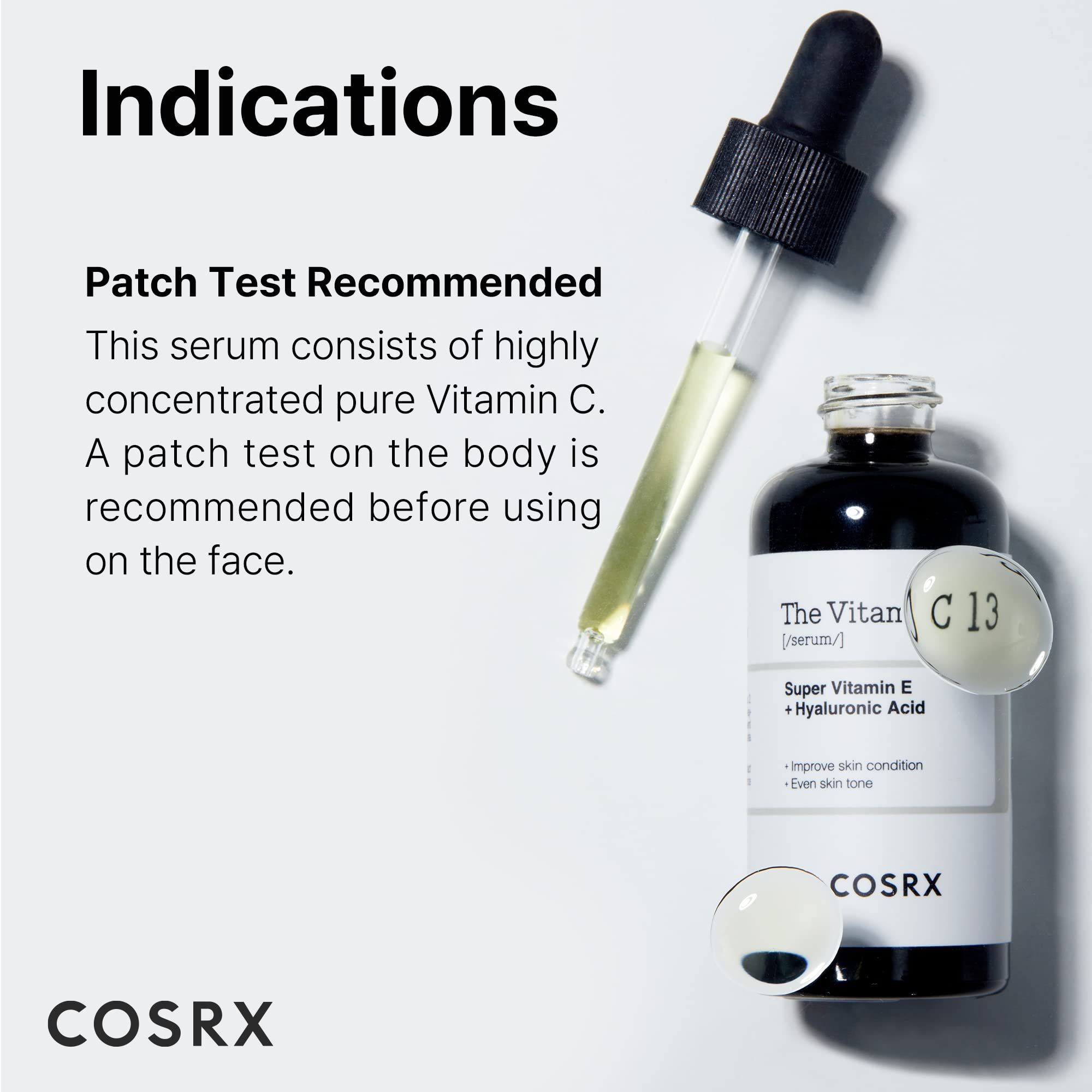 Cosrx Pure Vitamin C 13% Serum With Vitamin E & Hyaluronic Acid, Hydrating Facial Serum For Fine Lines, Uneven Skin Tone & Dull