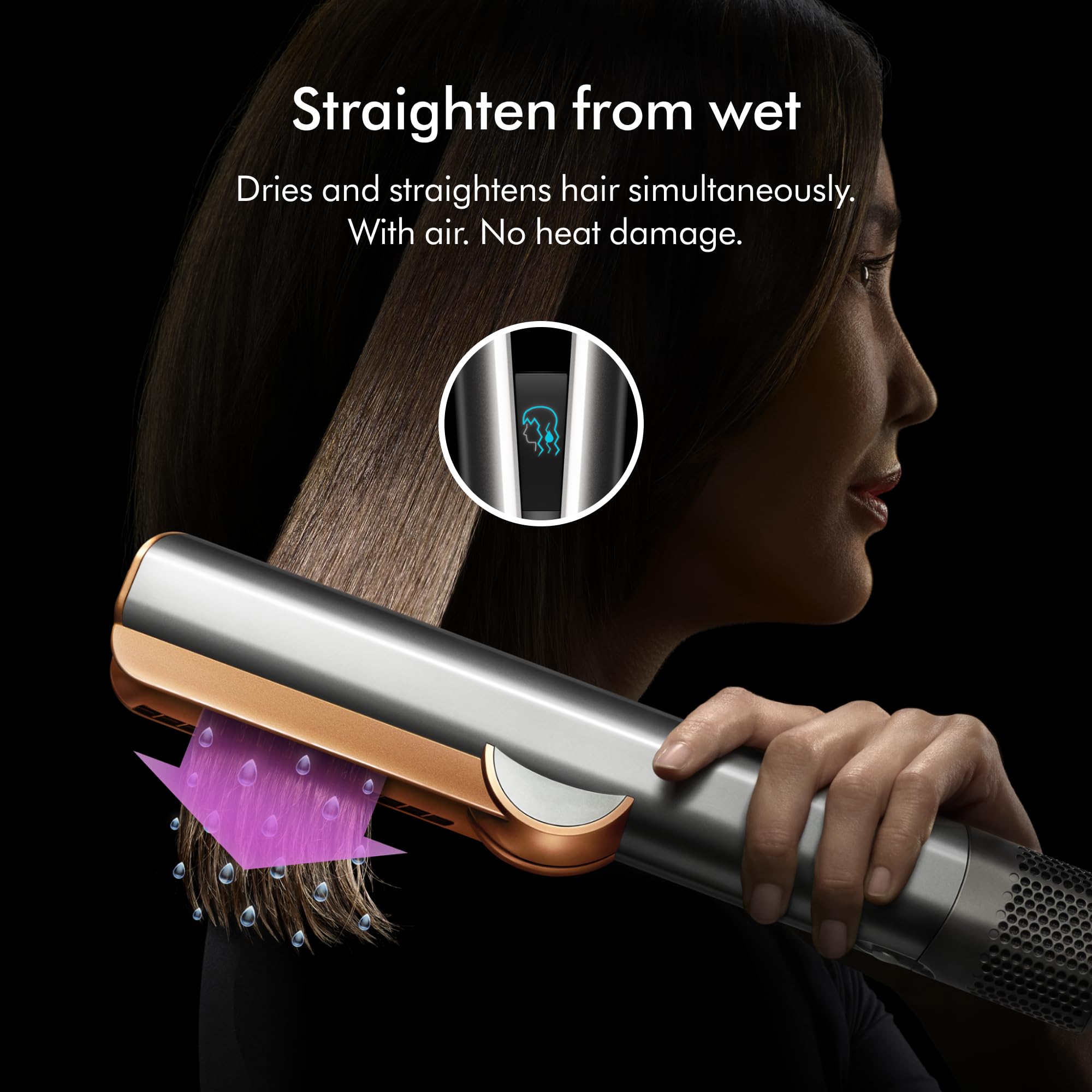 Dyson AirstraitStraightener in Ceramic Pink and Rose Gold