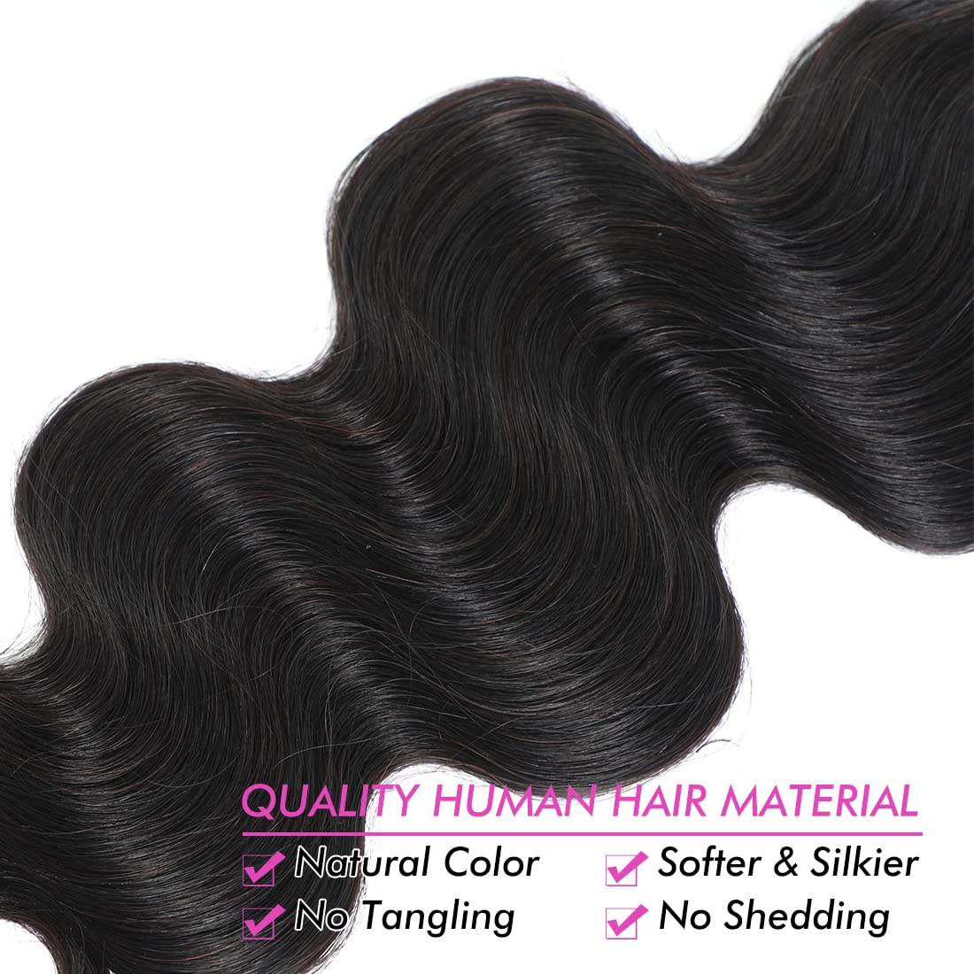 Body Wave Clip In Hair Extensions Human Hair for Fashion Women No Tangling No Shedding 20 Inch Clip ins Natural Black 8pcs 135g/