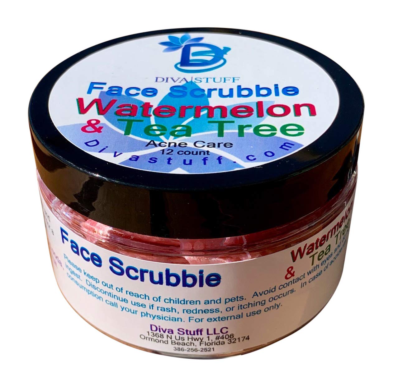 Diva Stuff Face Scrubbie - Exfoliating Face Scrub Pads - Blackhead/Whitehead Acne Reducing Skincare Tool - Promotes New Skin Cel