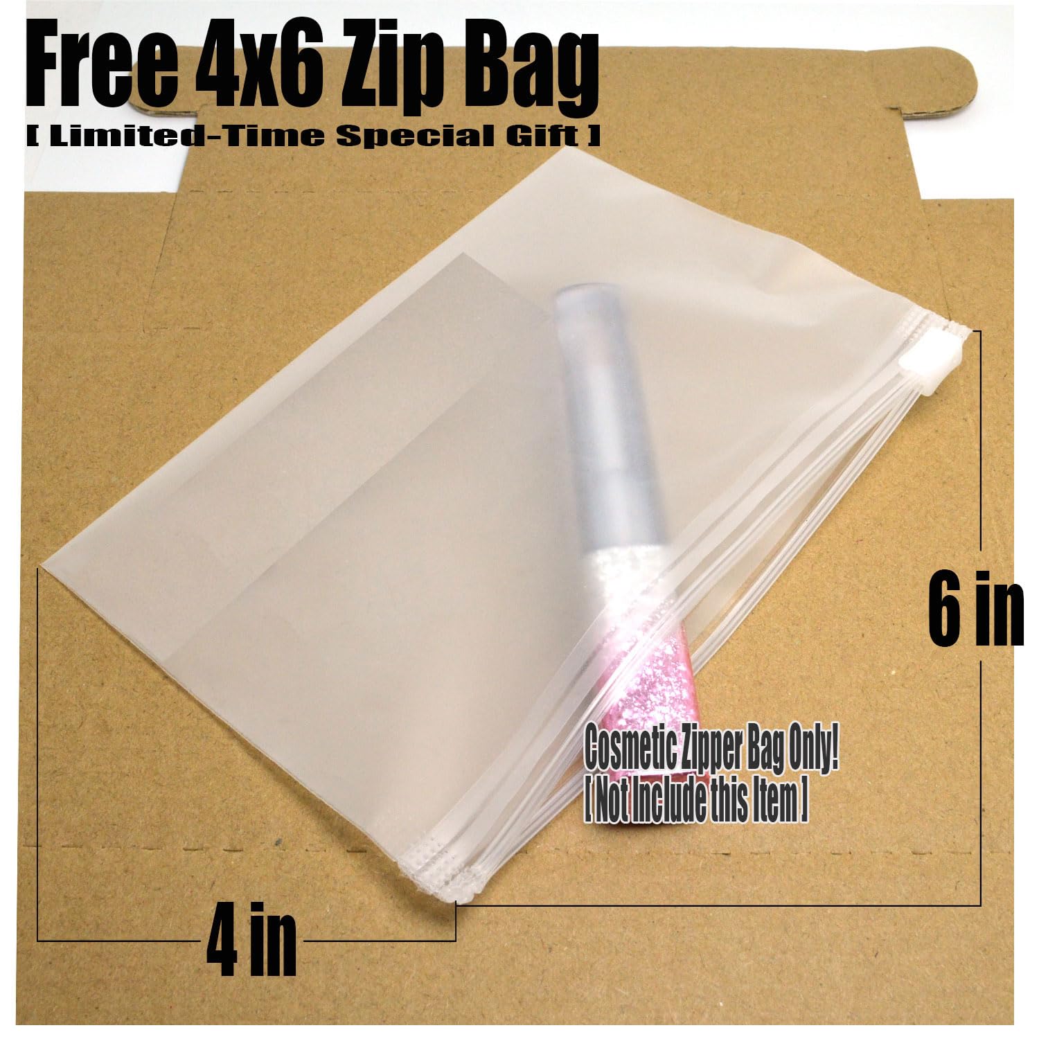 Italia Deluxe 2Pcs Of Locked In Place - Makeup Sealer And Converter Waterproof & Zipper Bag