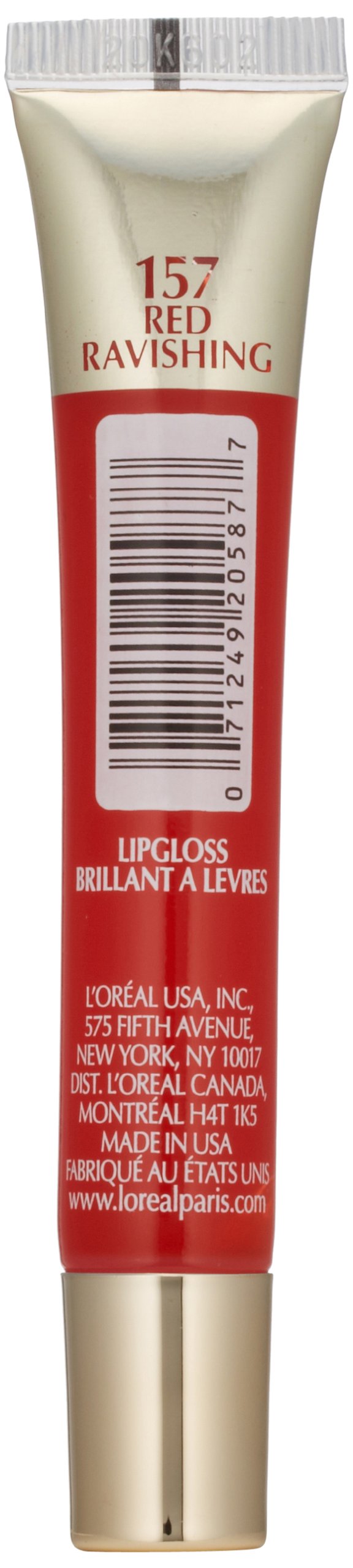 L'Or  Al Paris Colour Riche Le Gloss, Red Ravishing, 0.4 Fl. Oz.