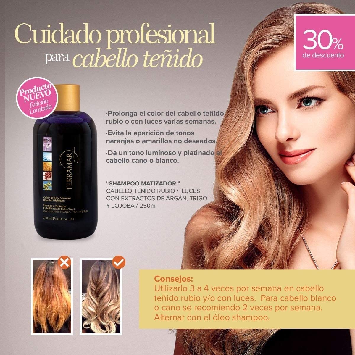 Color Balance Shampoo Blonde/Highlights Terramar