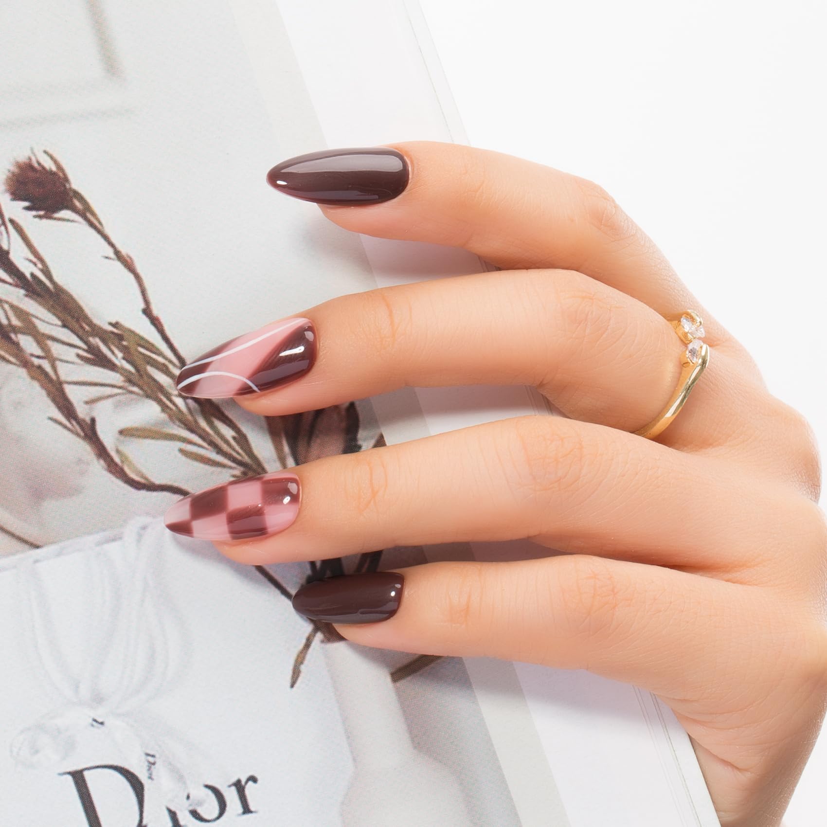 Maychao 15Ml Gel Nail Polish 1Pc Dark Brown Gel Polish Soak Off Uv Led Nail Polish Nail Art Starter Manicure Salon Diy At Home,