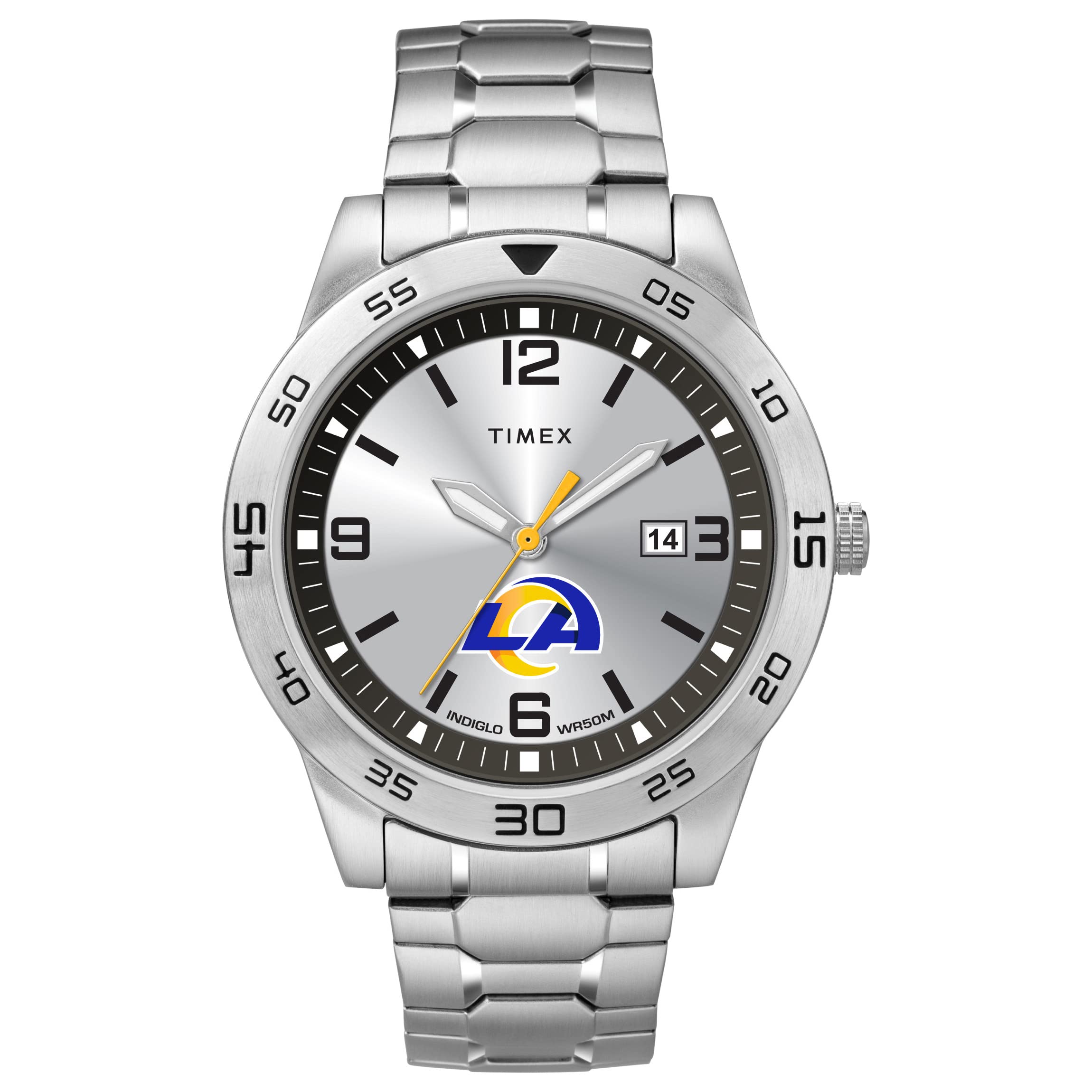 Timex Tribute Men's NFL Citation 42mm Watch - Los Angeles Rams with Stainless Steel Expansion Band