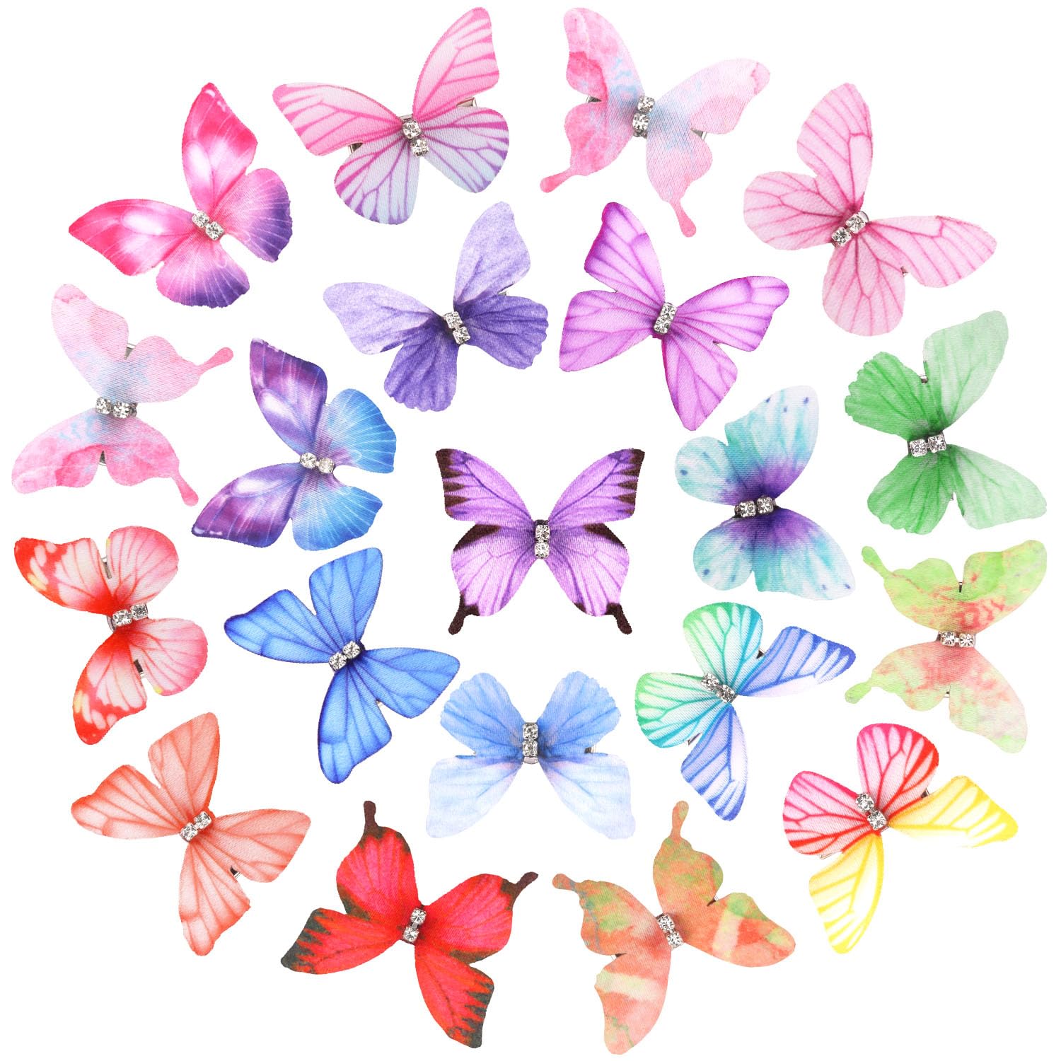 Atoden Moving Butterfly Hair Clips Fairy Accessories for Women Girls Teens