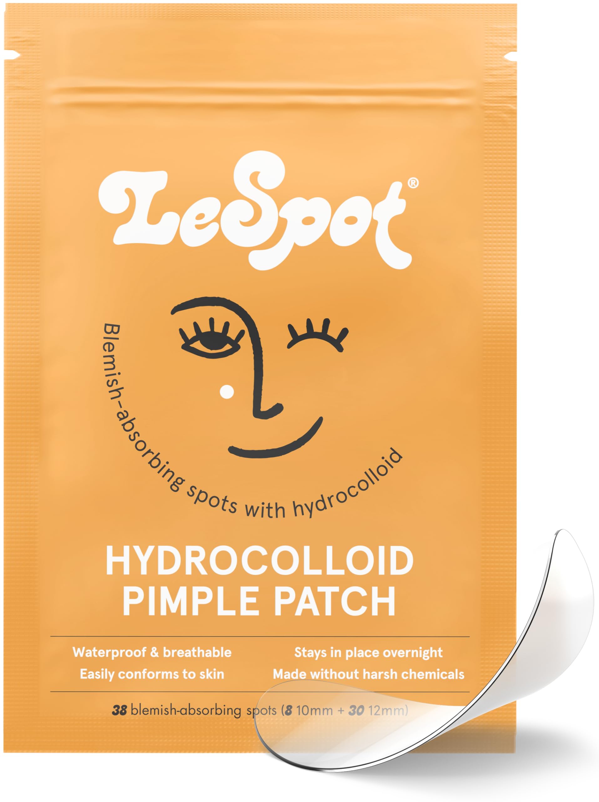 Lespot Pimple Patches For Face - Effective & Invisible Hydrocolloid Acne Patches For Covering Zits & Blemishes, Zit Patches For